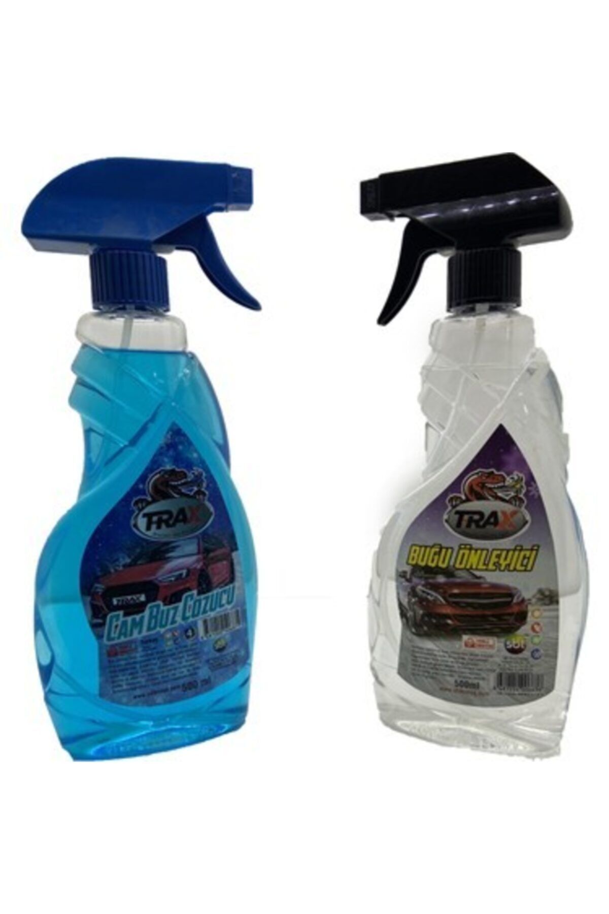 Ankaflex Trax Araba Cam Buz Çözücü Sprey 500 Ml & Oto Cam Buğu Önleyici Sprey 2 Li Kış Bakım Seti