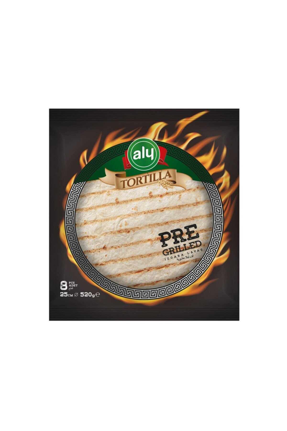 Aly Izgara Tortilla Lavaş 25 cm  8'li 520 G