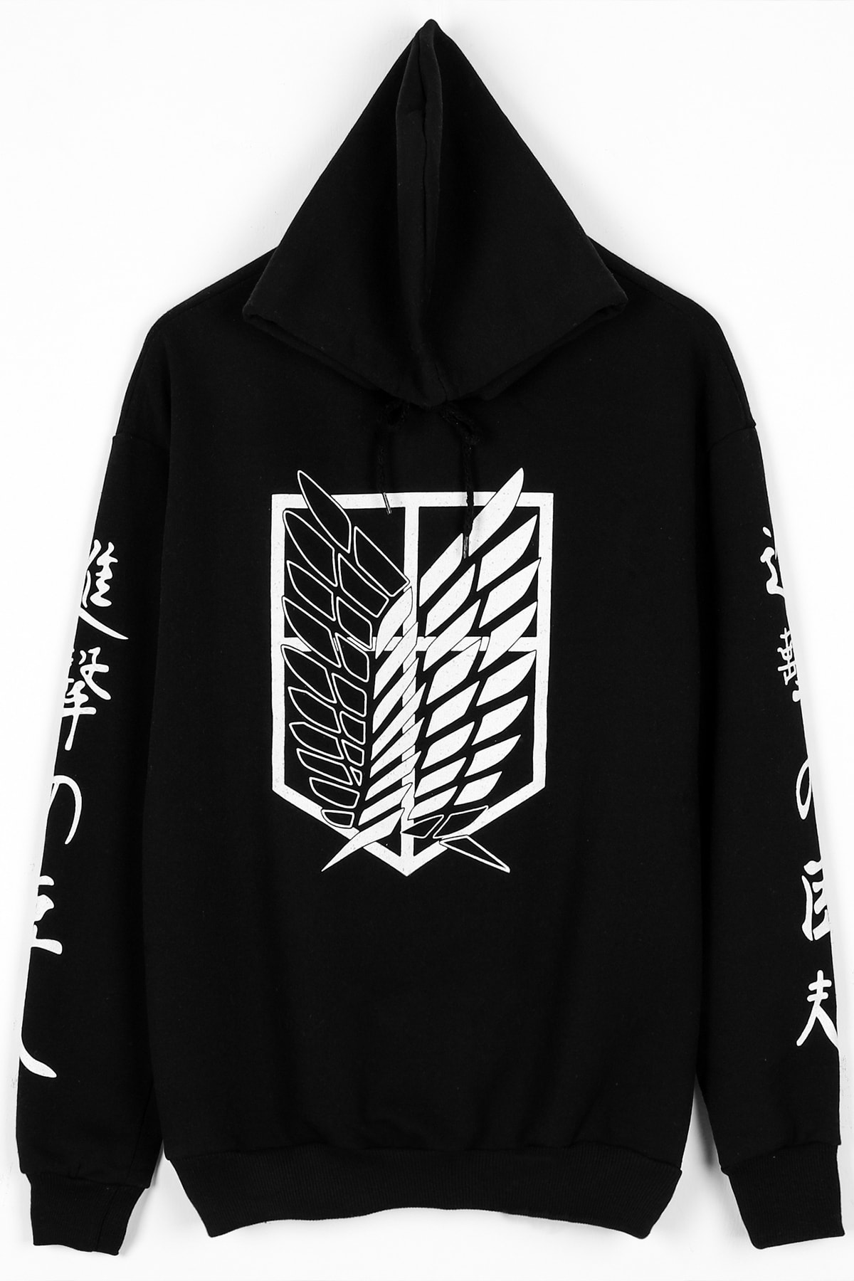 Sekizbiraltı Attack On Titan Siyah Unisex Sweatshirt