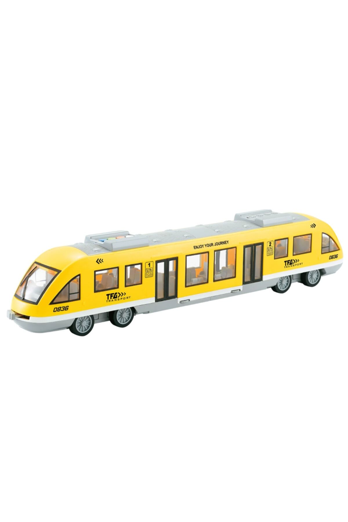 Vardem Sürtmeli Sesli Işıklı Yolcu Treni Sarı