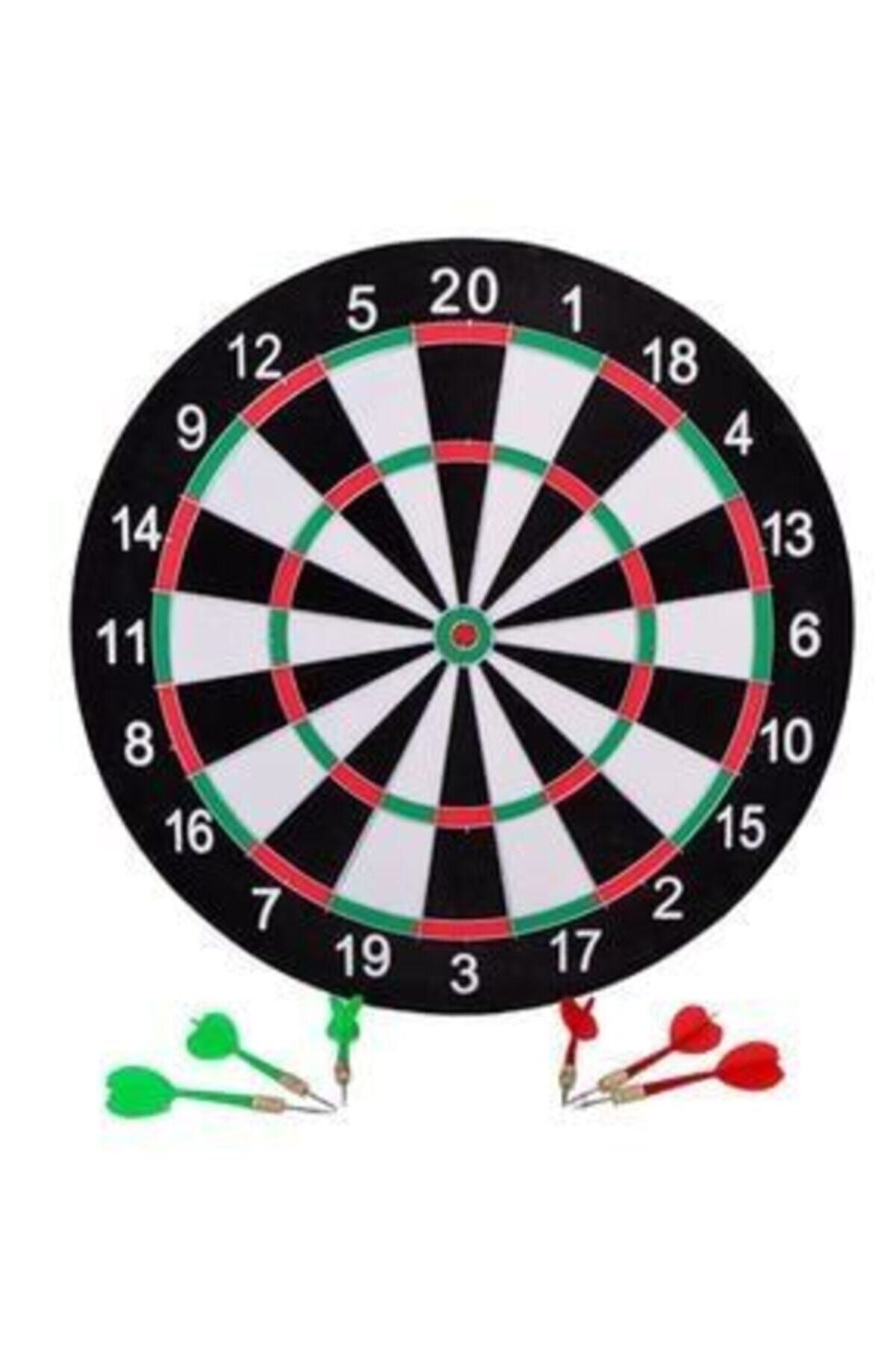 AVESSA Çift Taraflı 44 vm Dart Tahtası Ve 6 Adet Ok