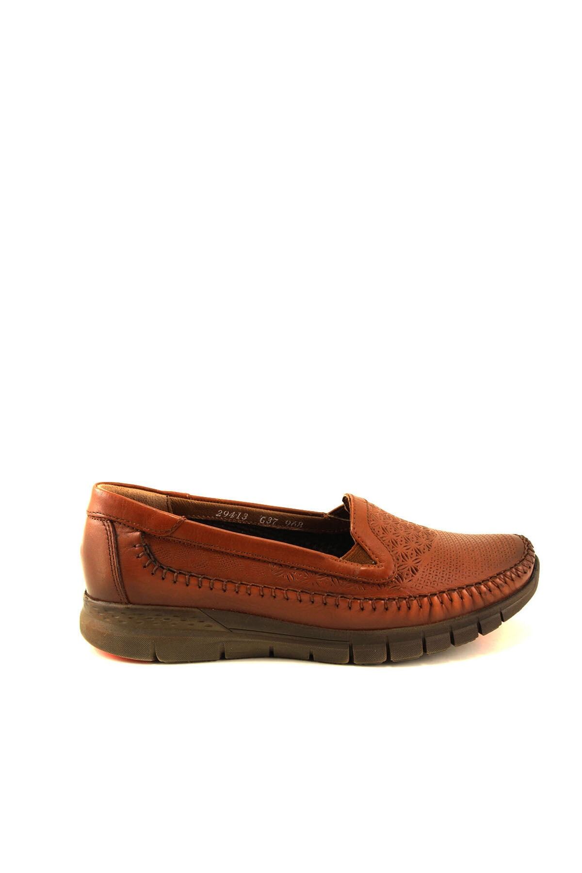 Forelli 29413-g Comfort Kadın Deri Ayakkabı Taba