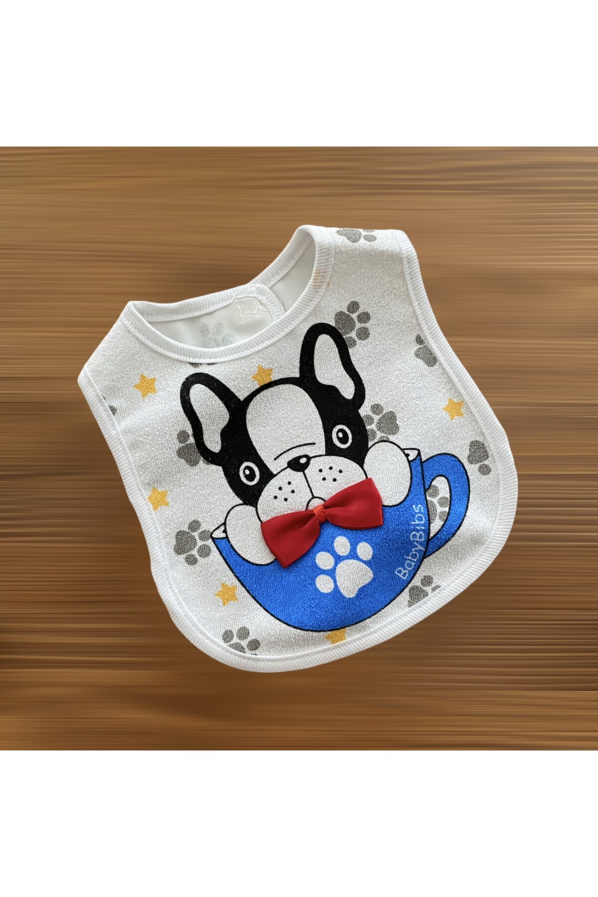 nikuby Neşeli Fiyonklu Köpek Yakadan Cırtlı Önlük