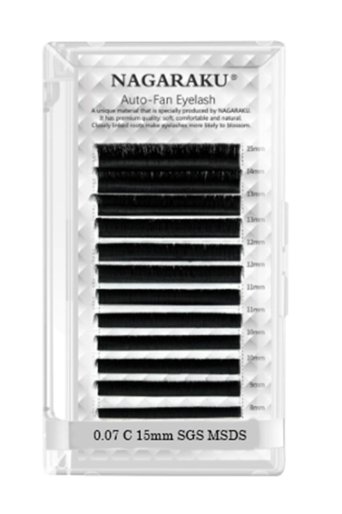 NAGARAKU Kolay Volüm Çek-tak Kirpik 0.07c 15mm