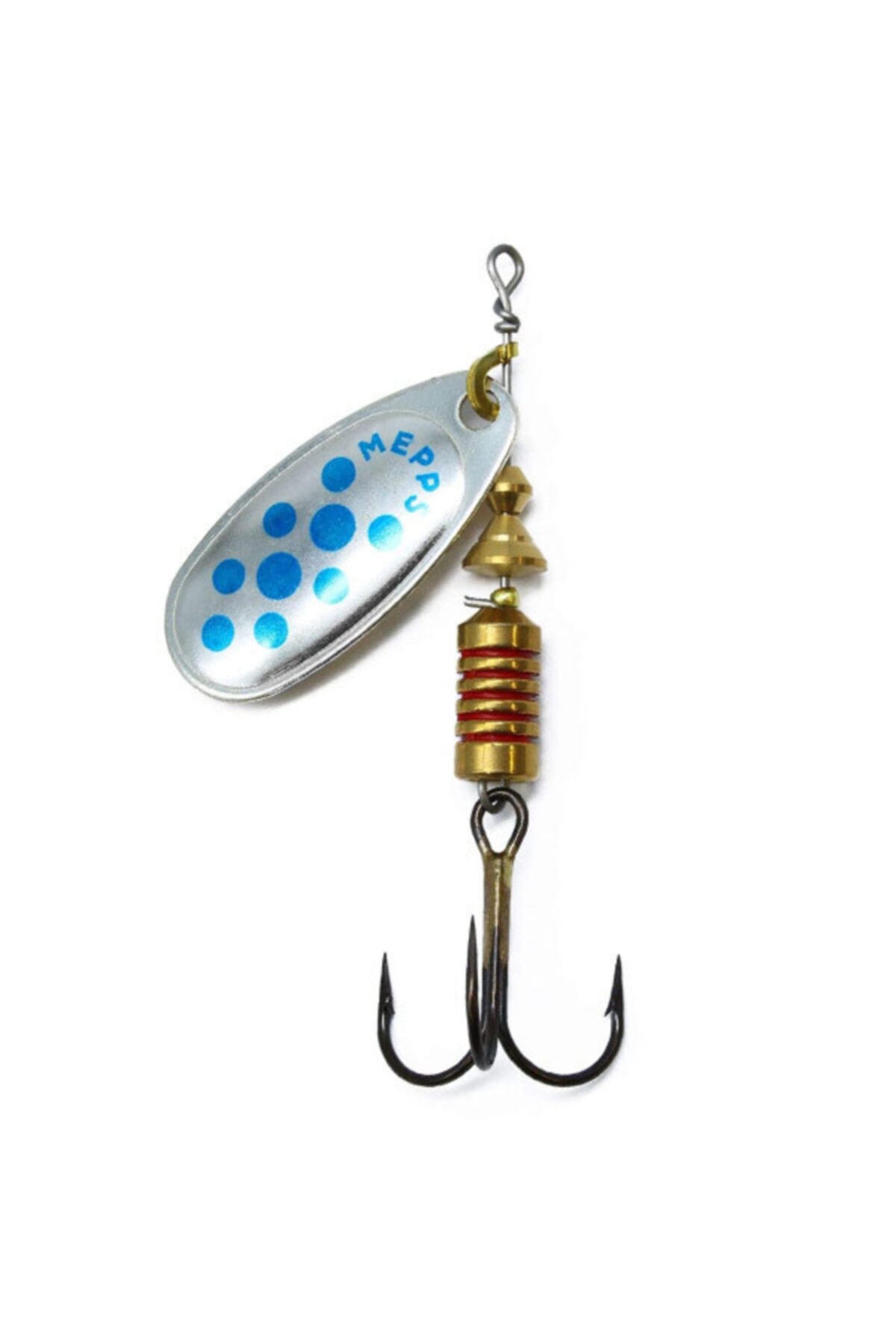 elifeoutdoor Mepps Comet Gümüş Mavi Noktalı