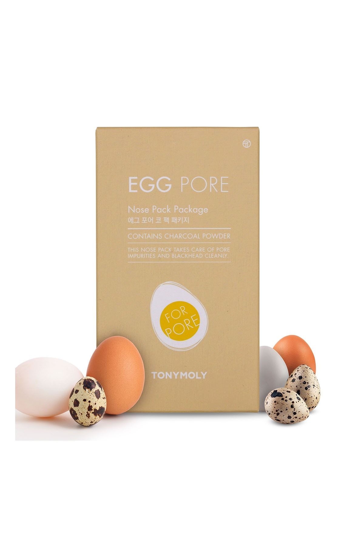 TONY MOLY Siyah Nokta Bandı Egg PORE Aktif Karbon , Yumurta Kabuğu Cilt Bakımı 31,5gr