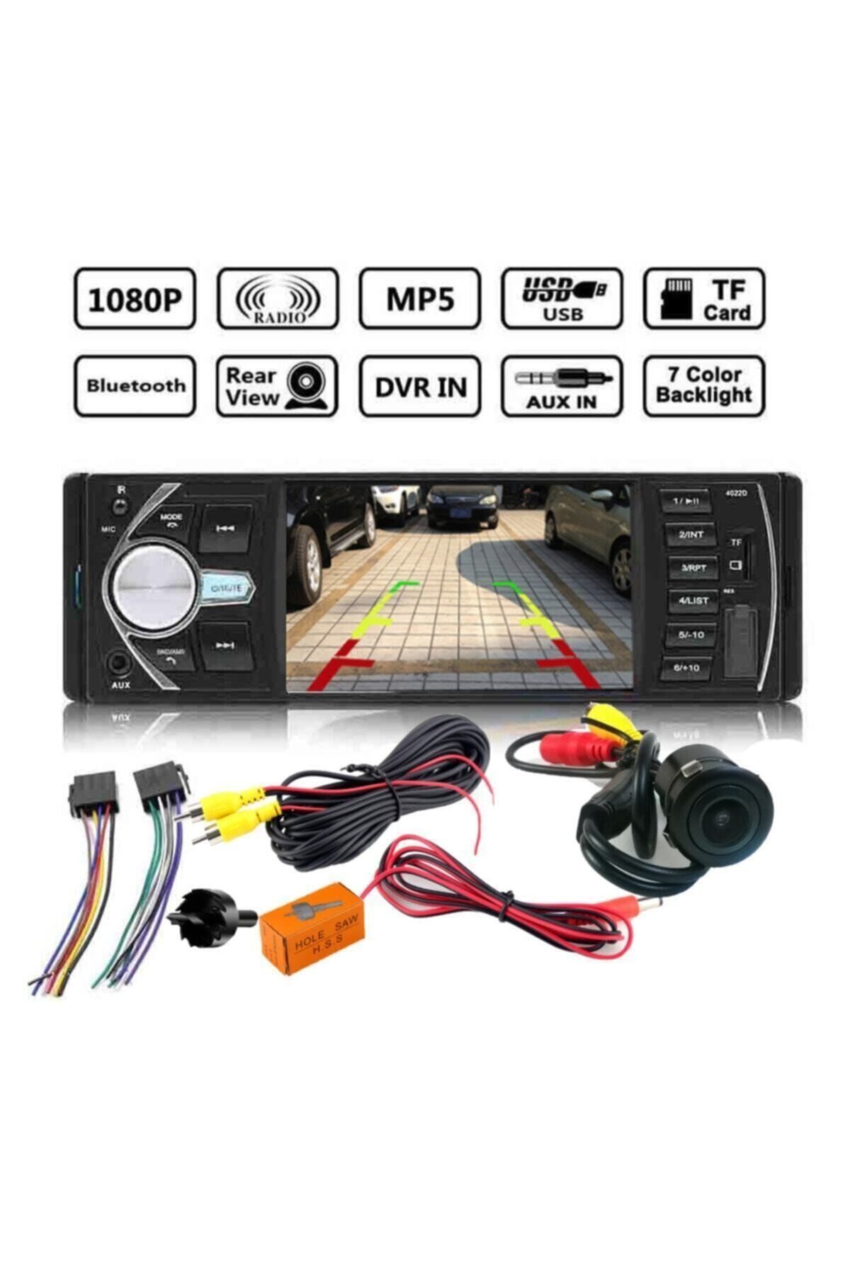 Sunaks Araba Oto Teyp Geri Görüş Park Kamera Bluetooth-mp5-mp3 Usb Sd Kart Radyo Sn-73
