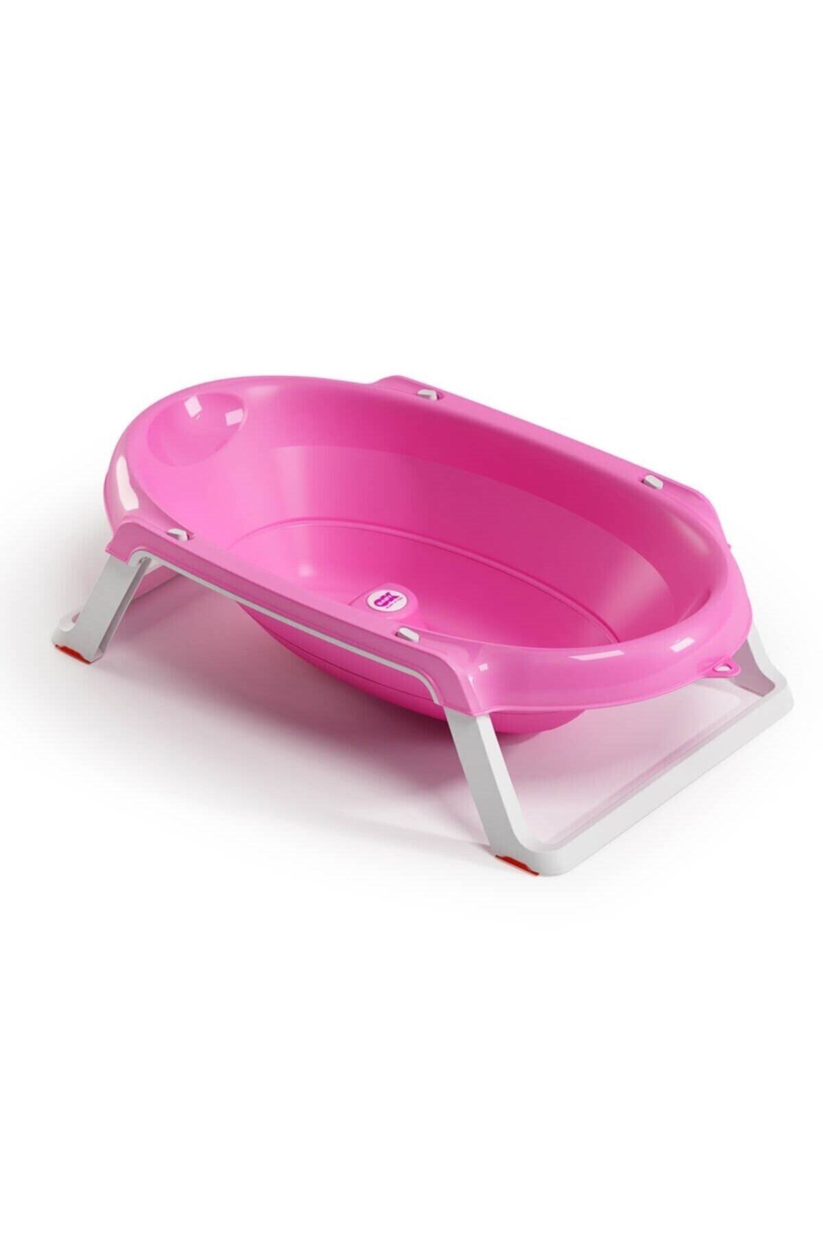 OK Baby Okbaby Onda Slim Katlanır Bebek Küveti / Canlı Pembe