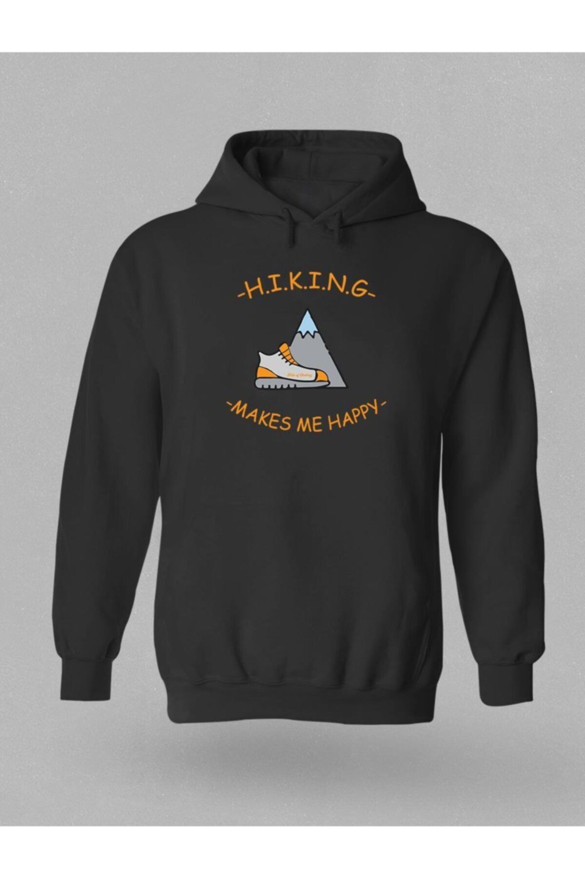 Milo Of Climbing Boras Kamp Temalı Baskılı Kapşonlu Hoodie – B