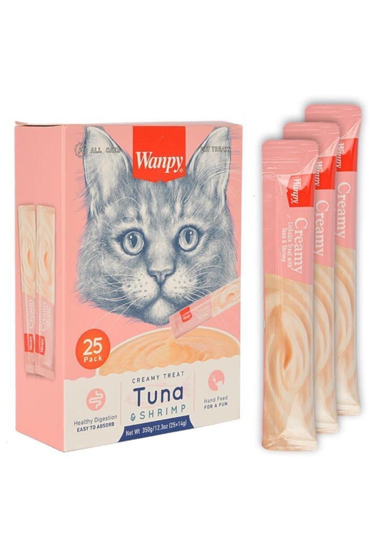 Wanpy Pp533-ton Balığı Ve Karidesli Sıvı Kedi Ödülü 25x14 gr
