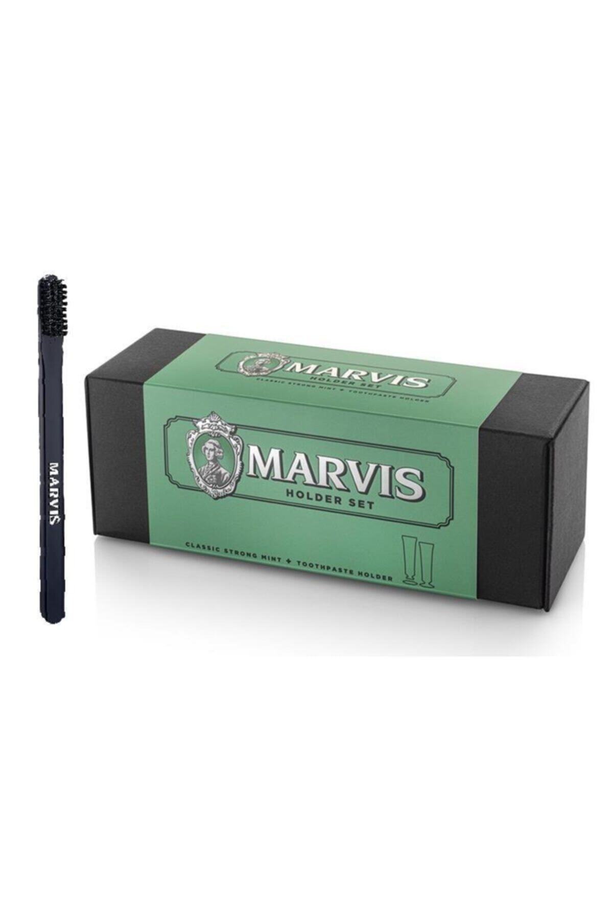 Marvis Holder Set Classic Strong Mint 85 ml + Diş Fırçası Set