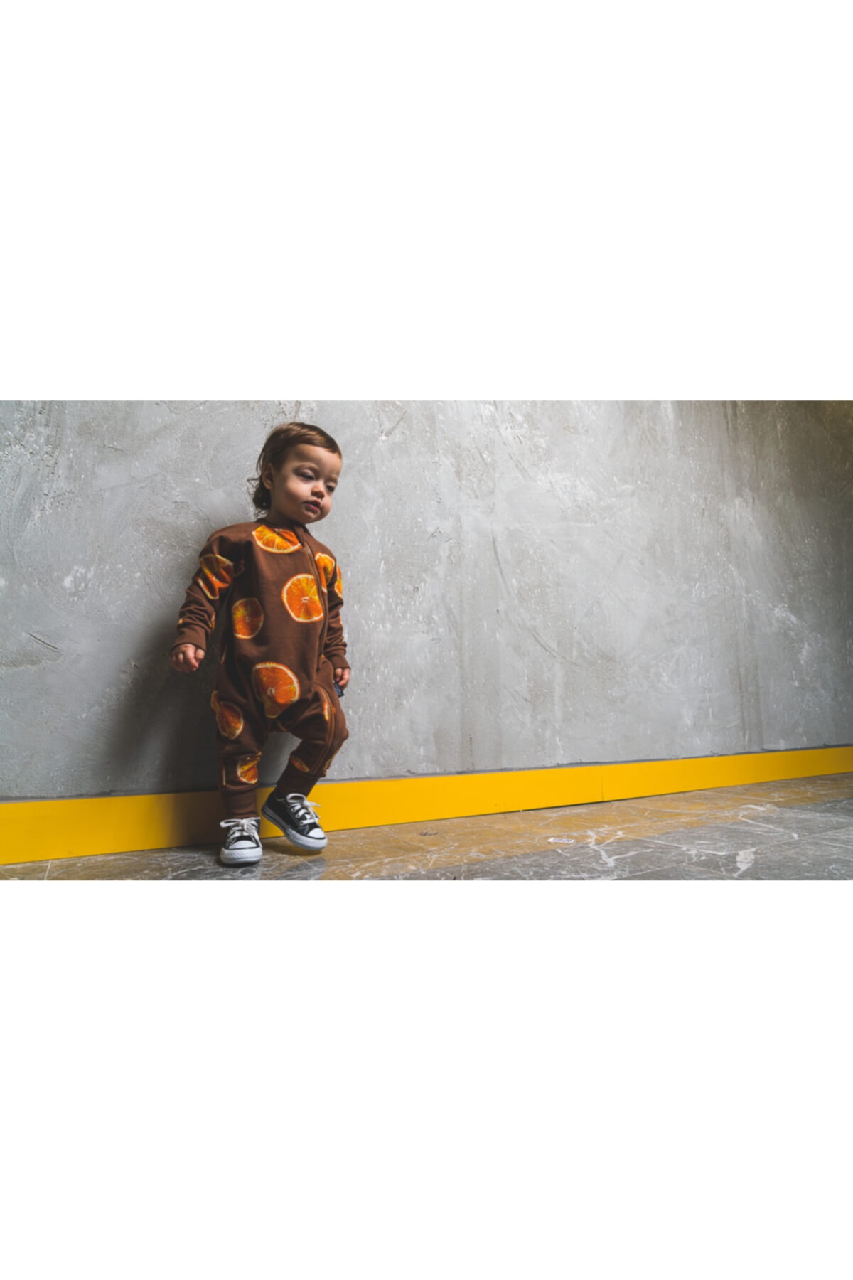 Moi Noi Desenli Yandan Fermuarlı Bebe Tulum