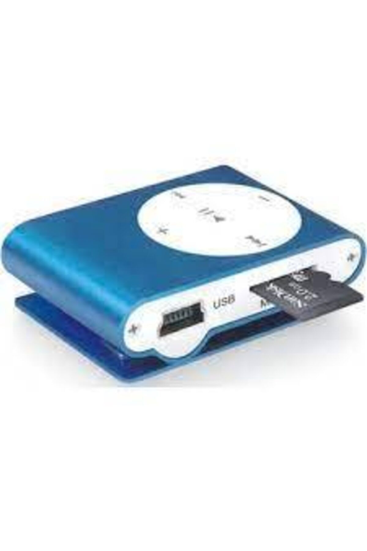 İLETİSİM23 Mini Mp3 uyumlu Çalar Micro Sd Kart Girişli Müzik Çalar + Kulaklık Mp3 Mavi