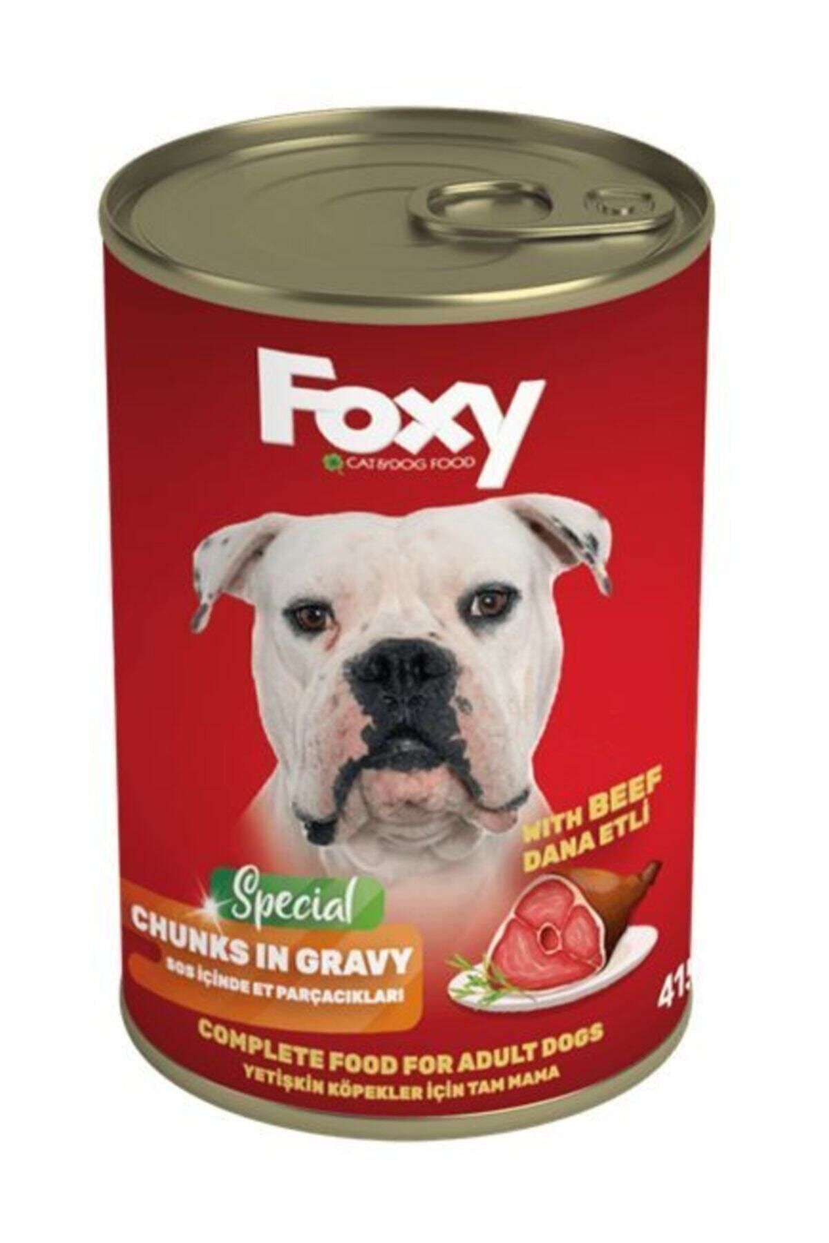 Foxy Dana Etli Soslu Konserve Köpek Maması 415 gr