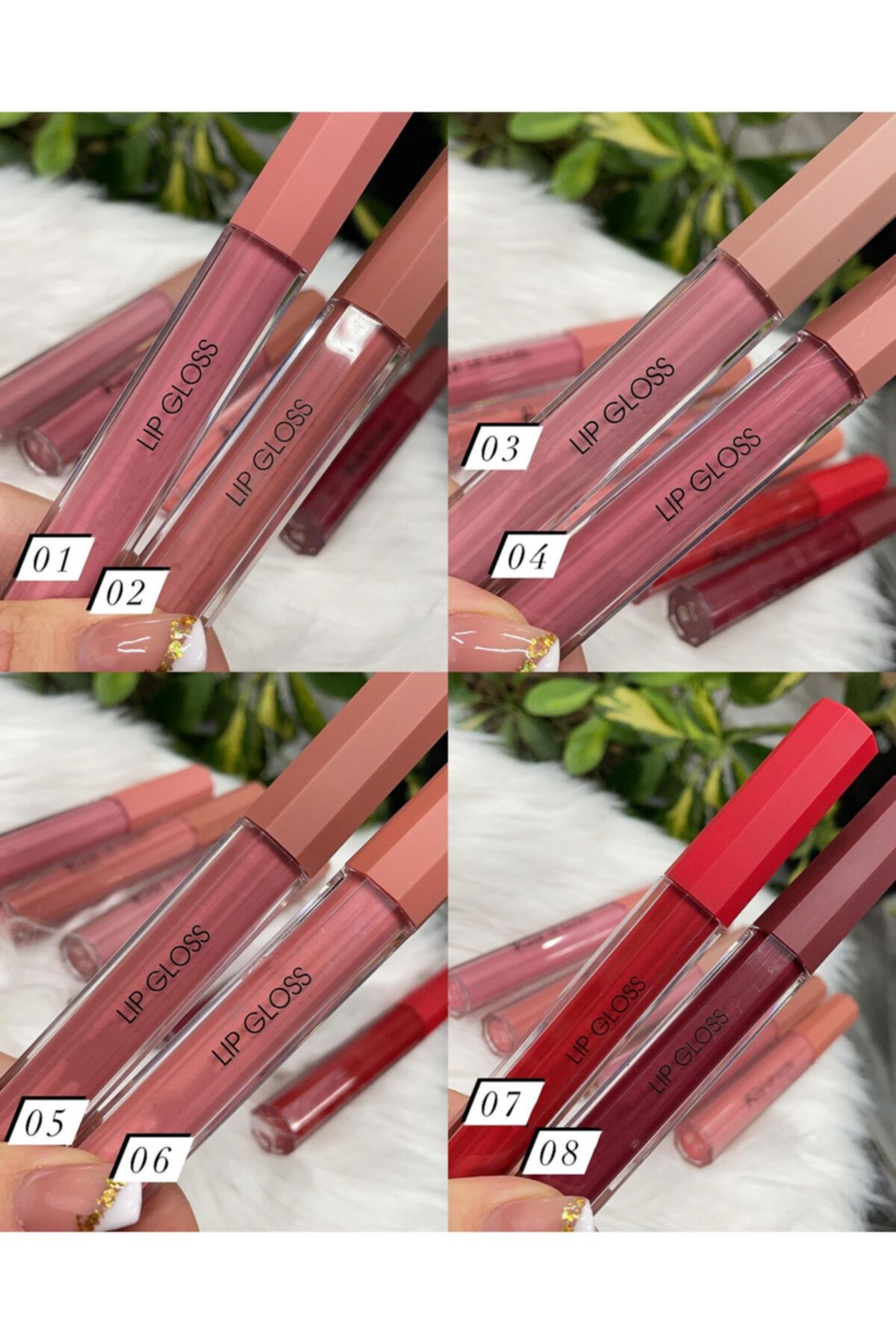 AİLY COSMETİCS Aily 8'li Mat Ve Kalıcı Ruj Serisi
