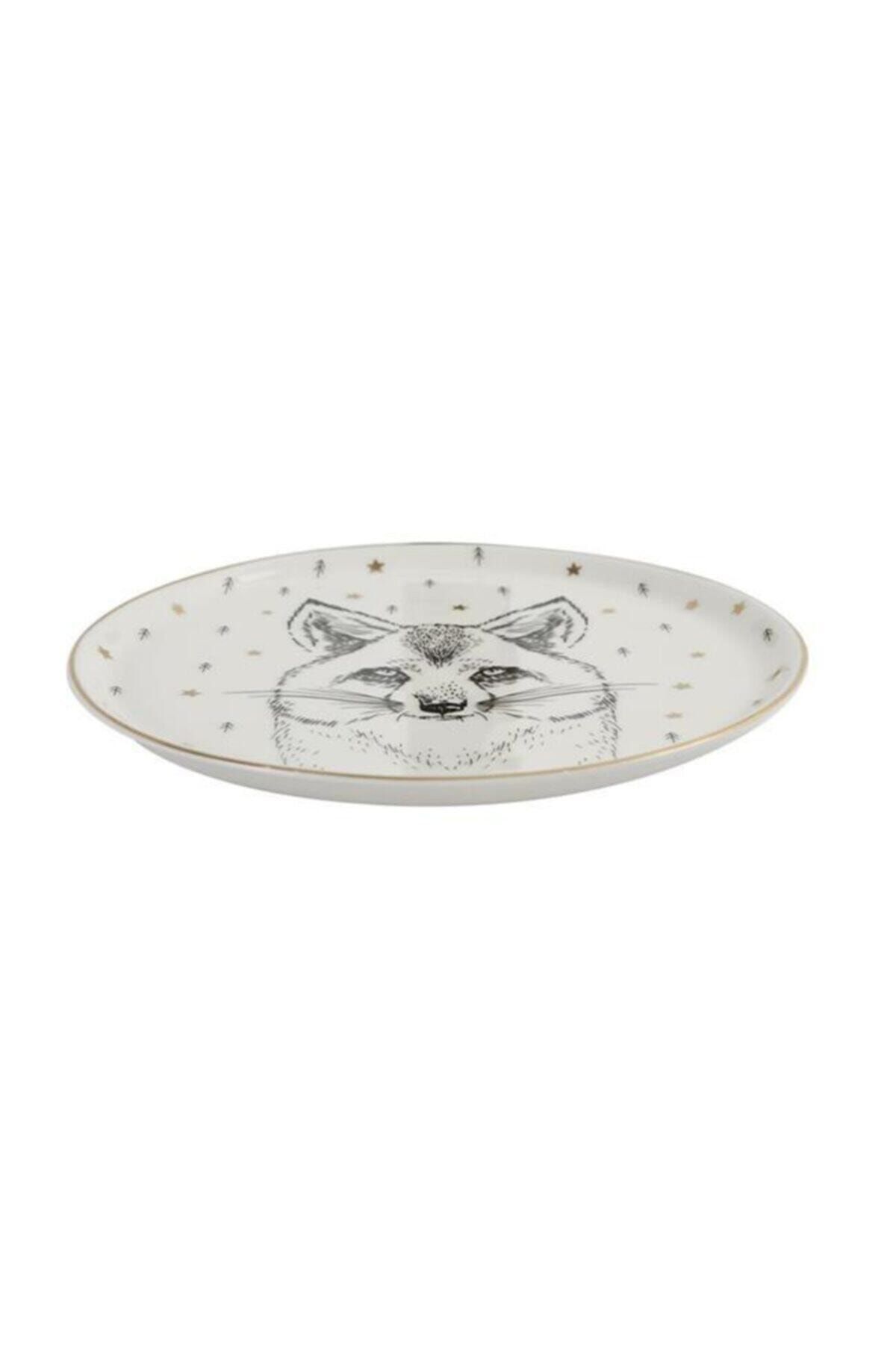 Porland Forest Fox Düz Tabak 20cm