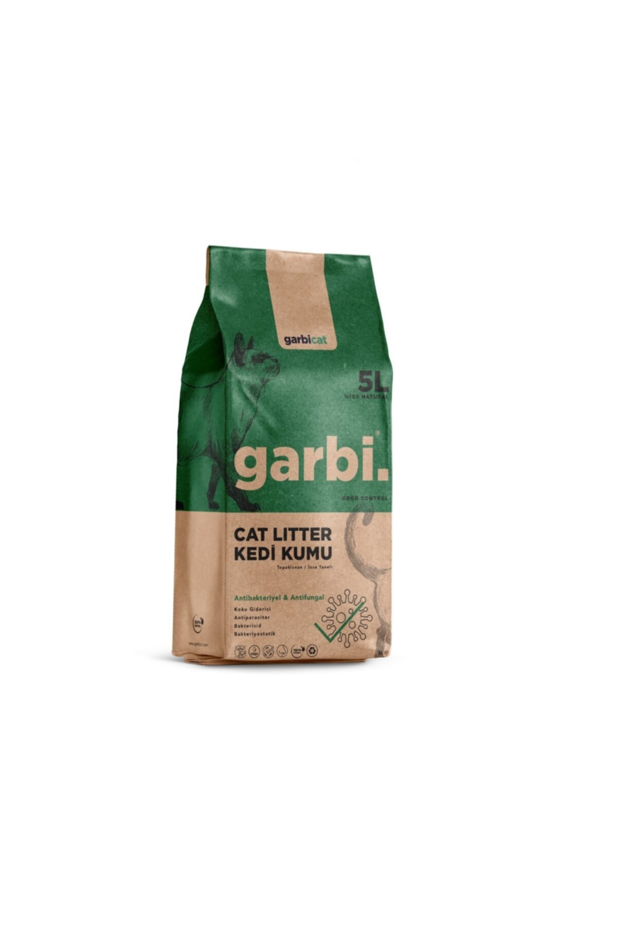 Garbicat Cat Litter-kedi Kumu ( Antibakteriyel-antifungal Ve Koku Giderici ) 5 Lt