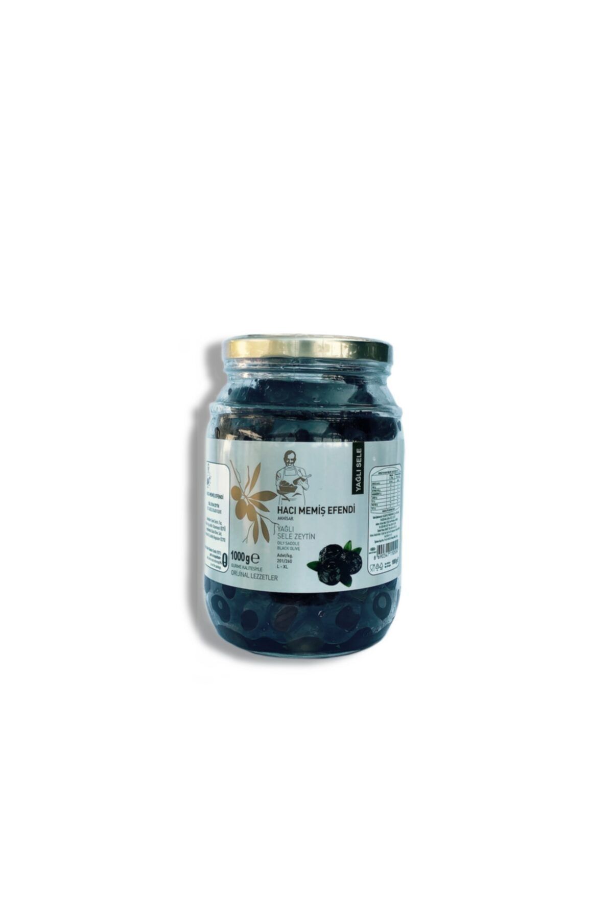 Hacımemiş Gurme Akhisar Siyah Zeytini 1kg