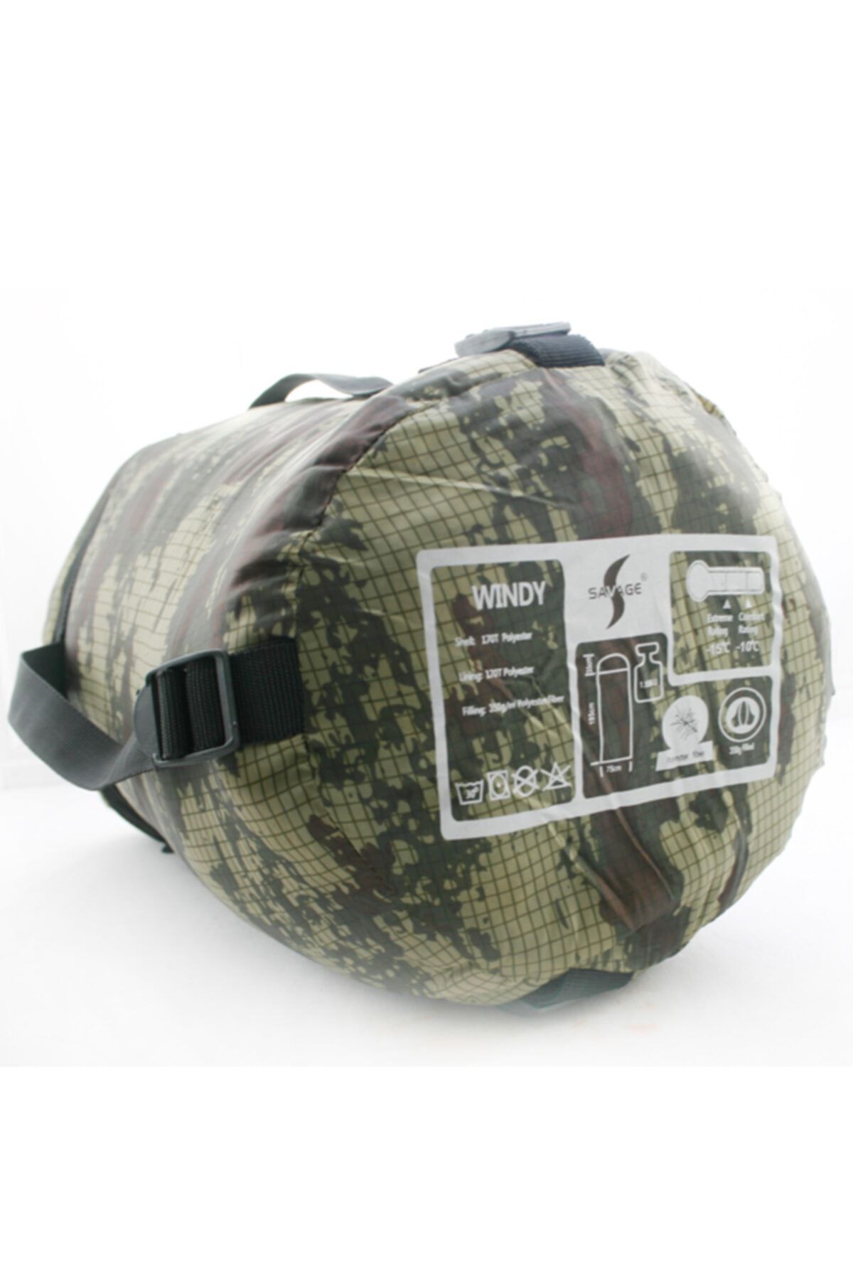 elifeoutdoor Savage Ys-507 -15 C Dijital Kamuflaj Uyku Tulumu