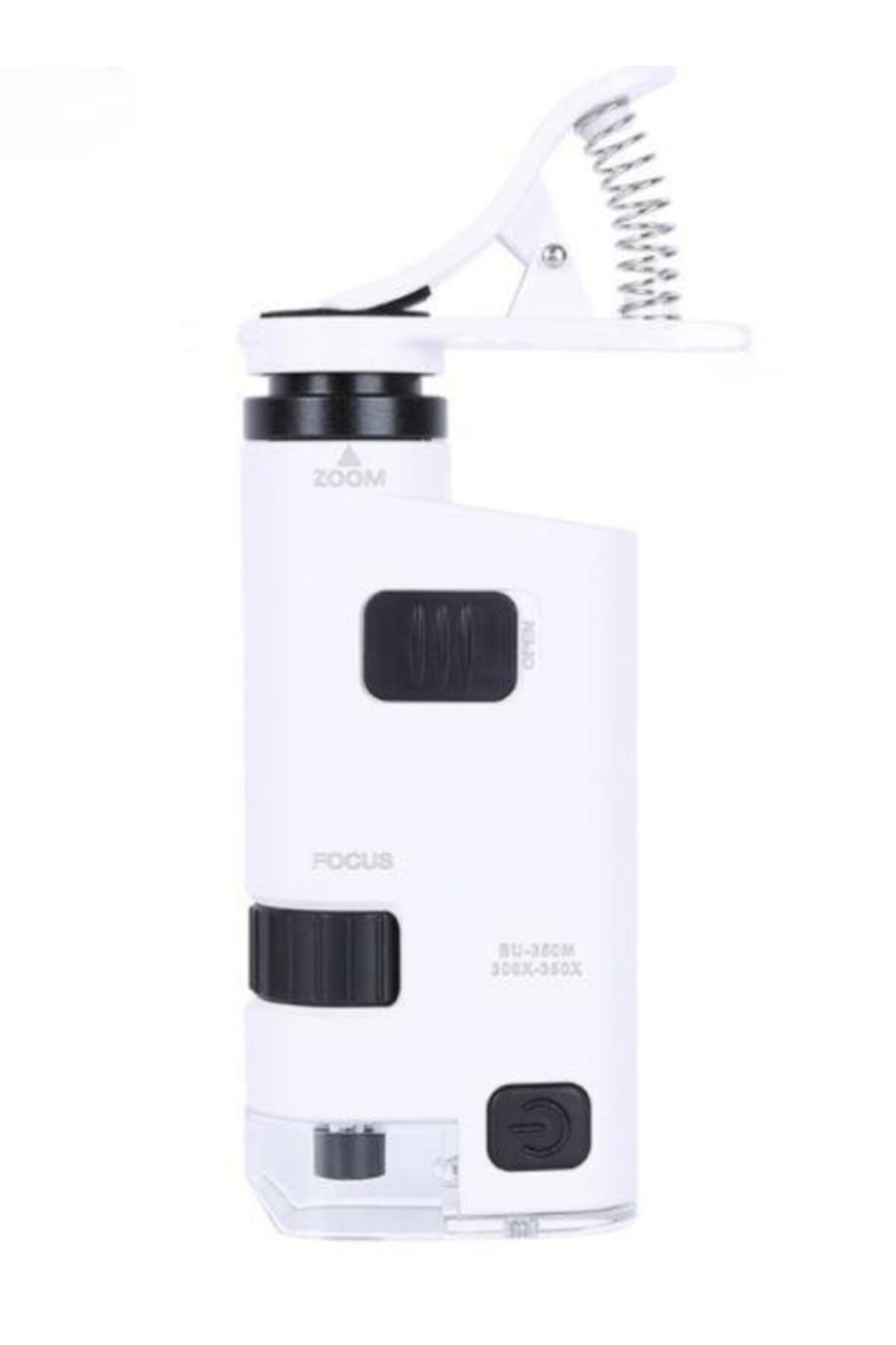 Profisher Mikroskop Büyüteç Cam Lensli Telefon Klipsli 300x 350x Led Işıklı