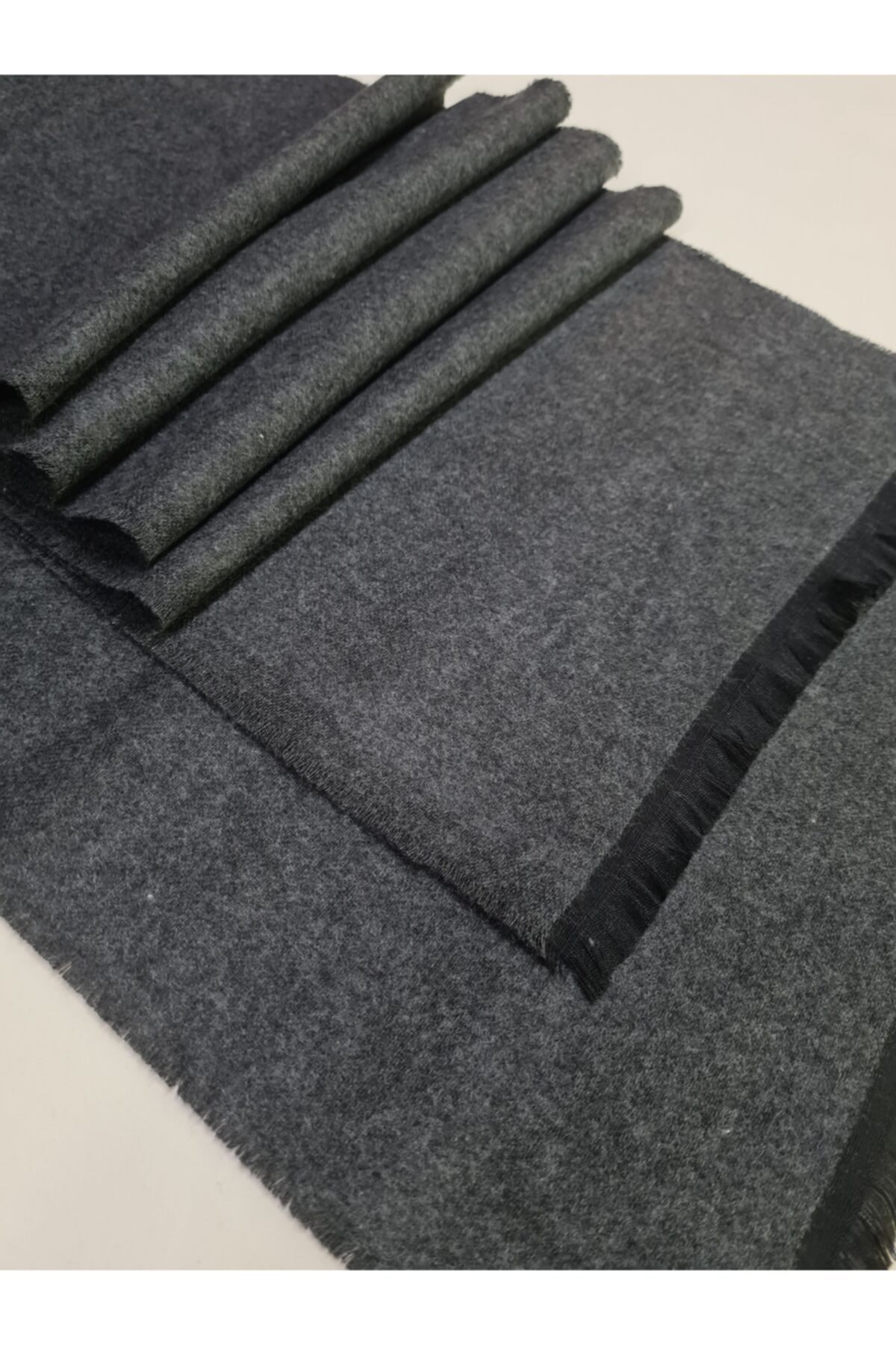 moda kaşkol Moda Antrasit-düz Polyester-viskon Dokuma Atkı