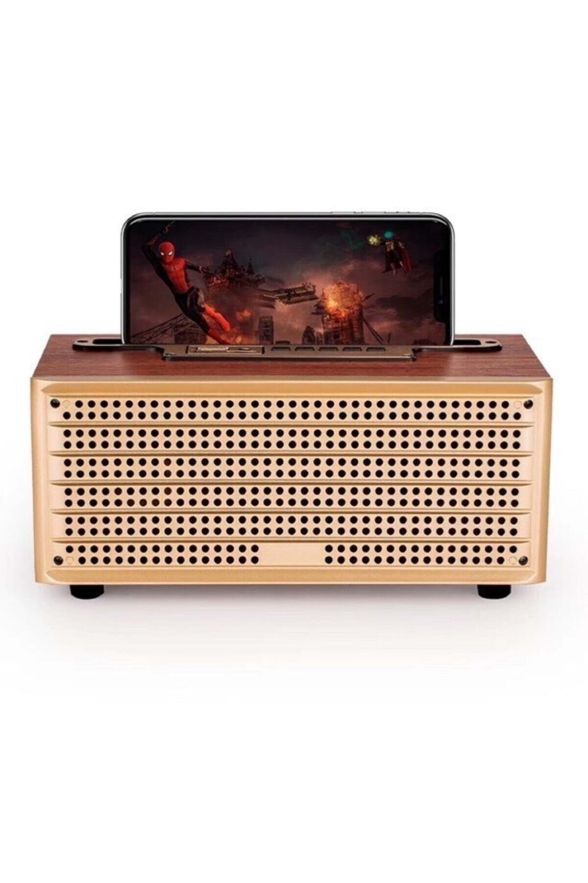 Bema Xm-5h Antika Klasik Ahşap Bluetooth Hoparlör Ahşap Nostalji Radyo