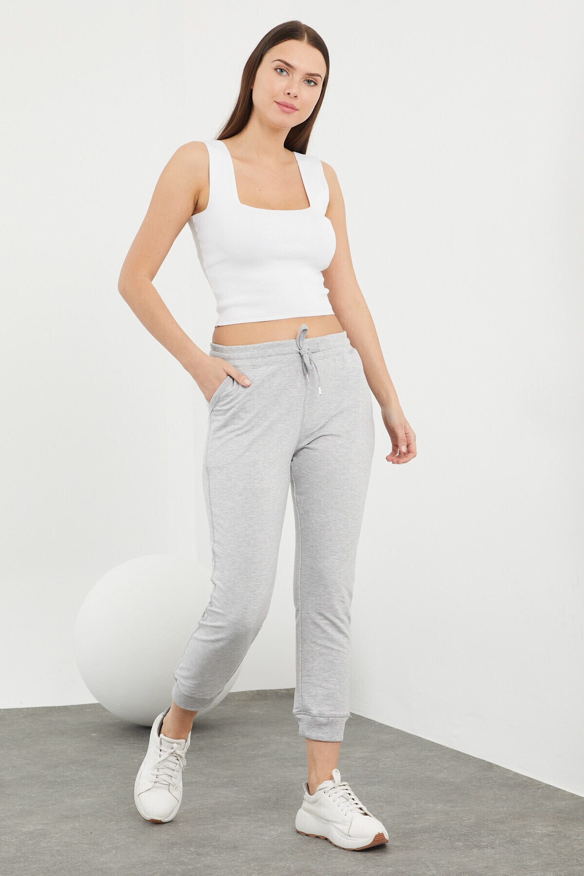 Viking Jeans Beli Ve Paçaları Lastikli Cepli Karyokalı Alt Eşofman