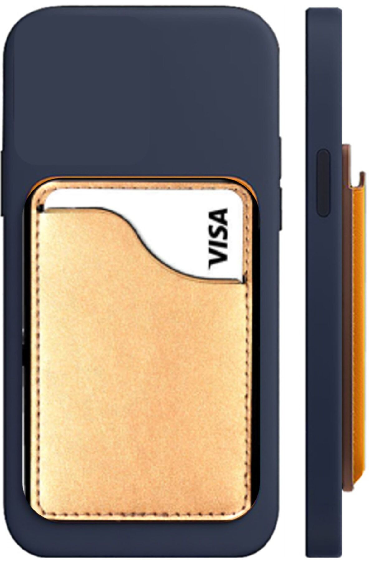 noktaks Apple Iphone 12 Mini  Uyumlu Cep Telefonu Arkasına Yapışabilen Mıknatıslı Para Kart Tutucu