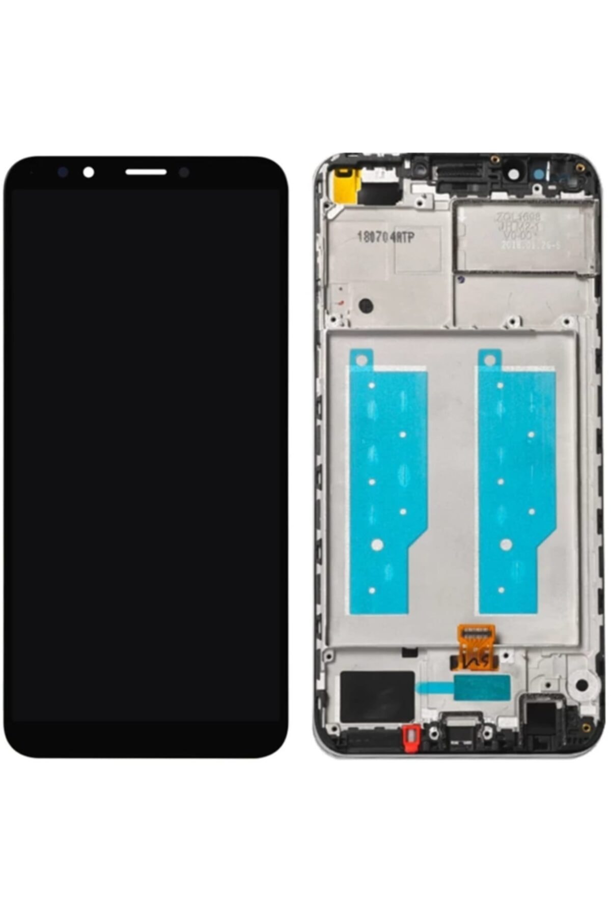 Huawei Y7 Prime 2018 Lcd Ekran Dokunmatik Çıtalı Siyah