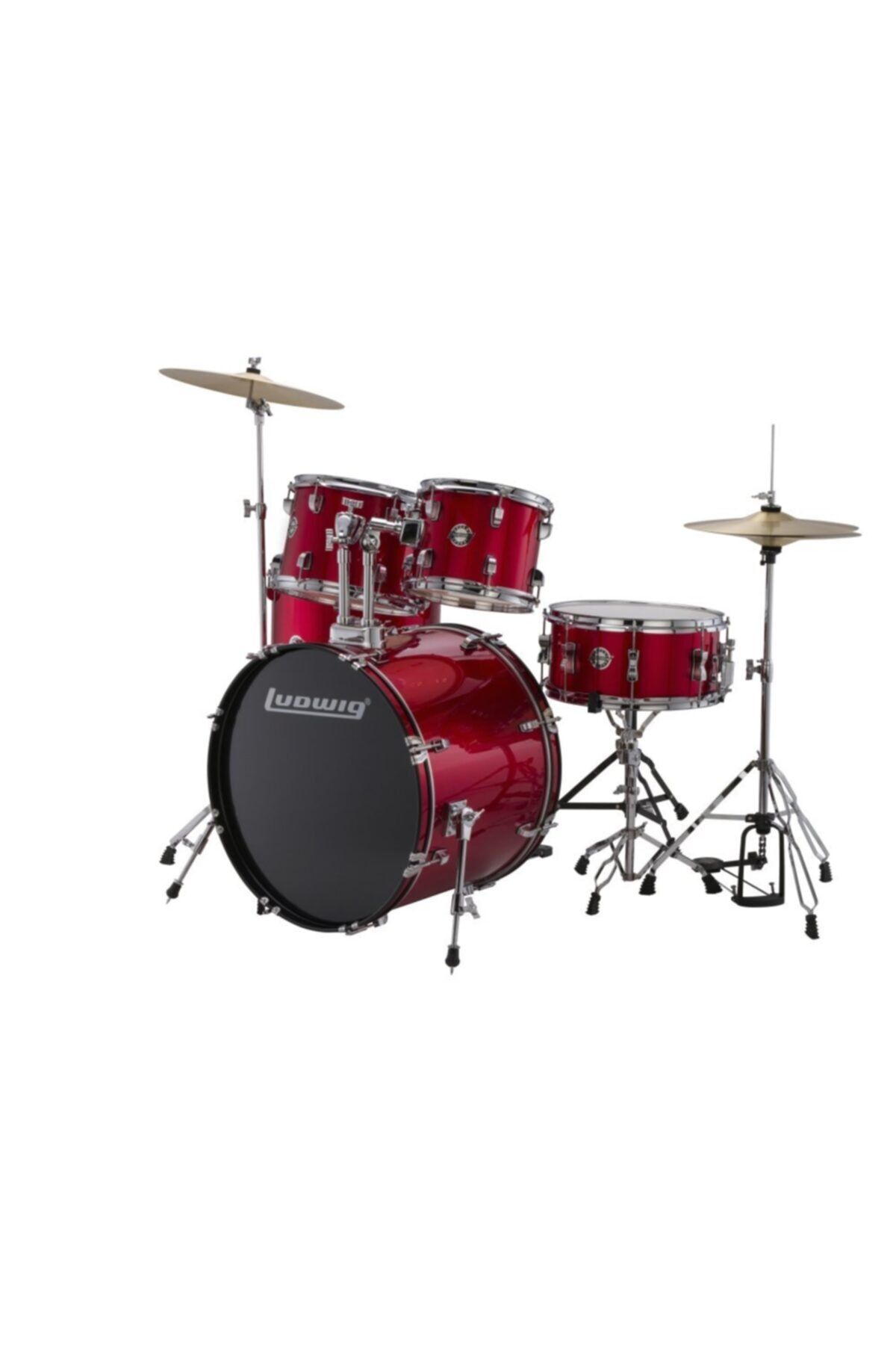 Ludwig Accent Fuse Akustik Davul Seti - Kırmızı