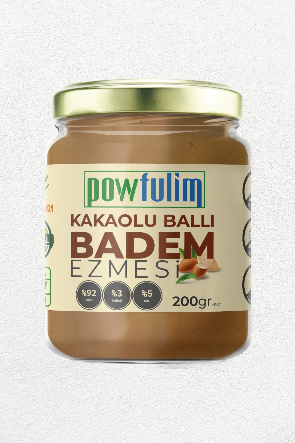 powfulim %92 Badem %5 Bal %2 Kakao