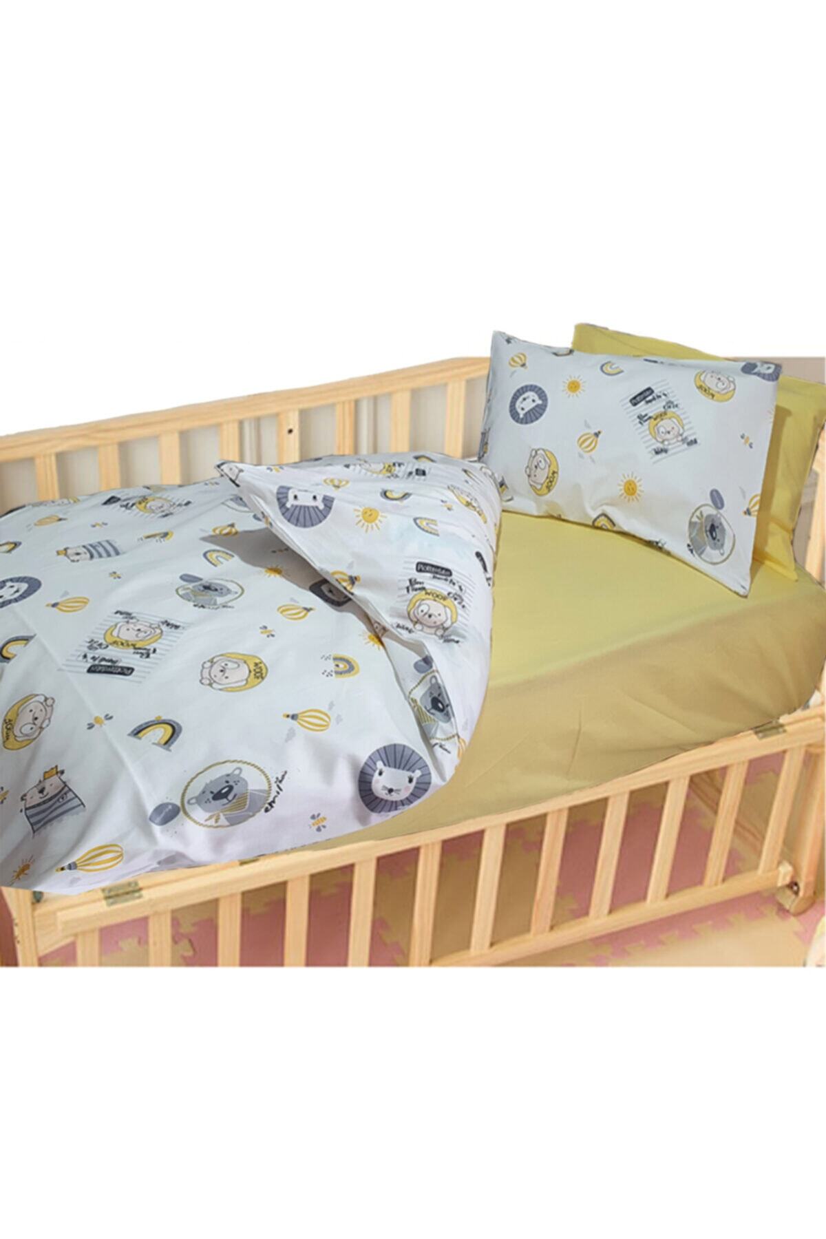 S&R Bebek Çocuk Nevresim Takımı Hayvan Desenli Pamuklu