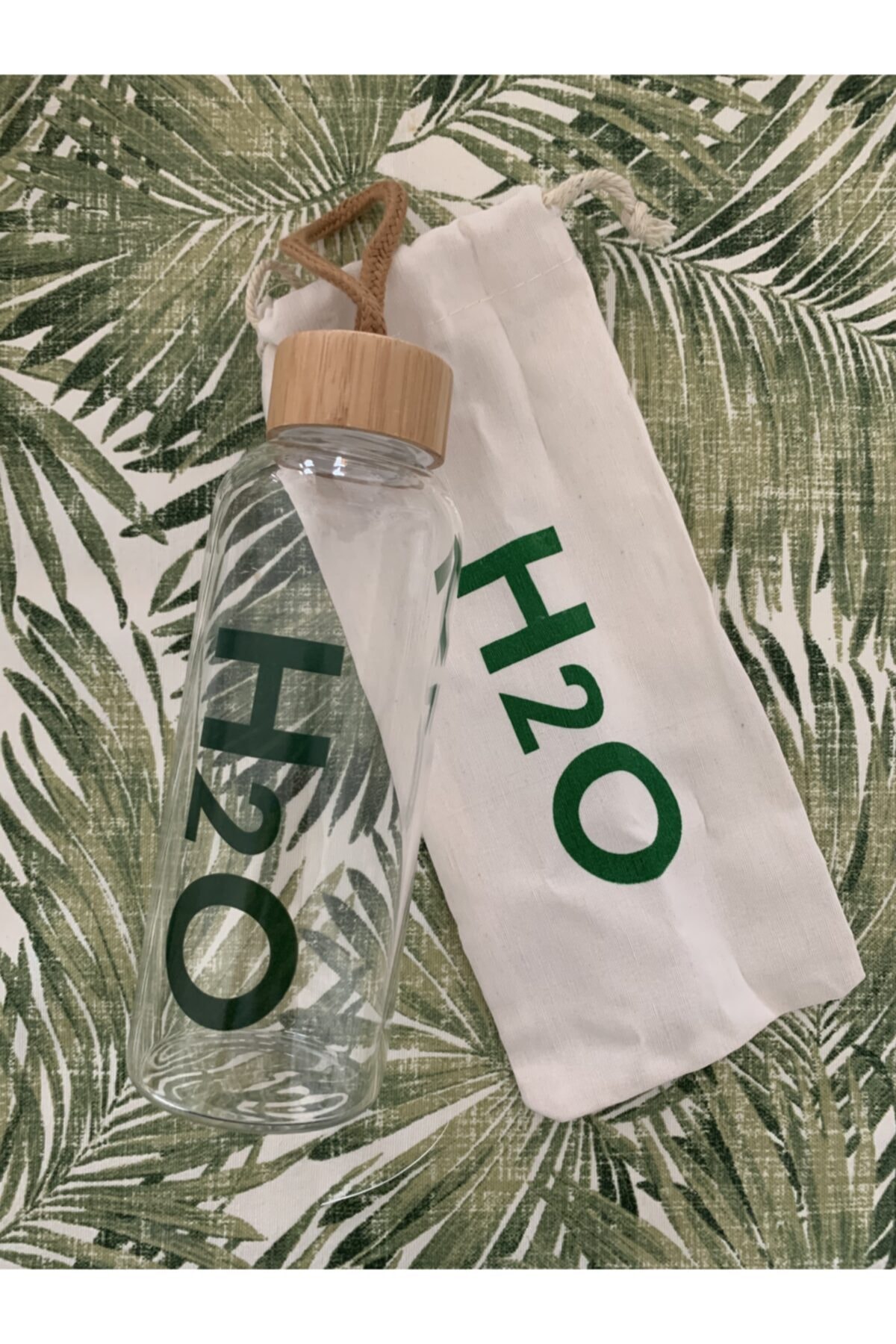 Tohana Cam Matara 600 ml Bambu Kapak