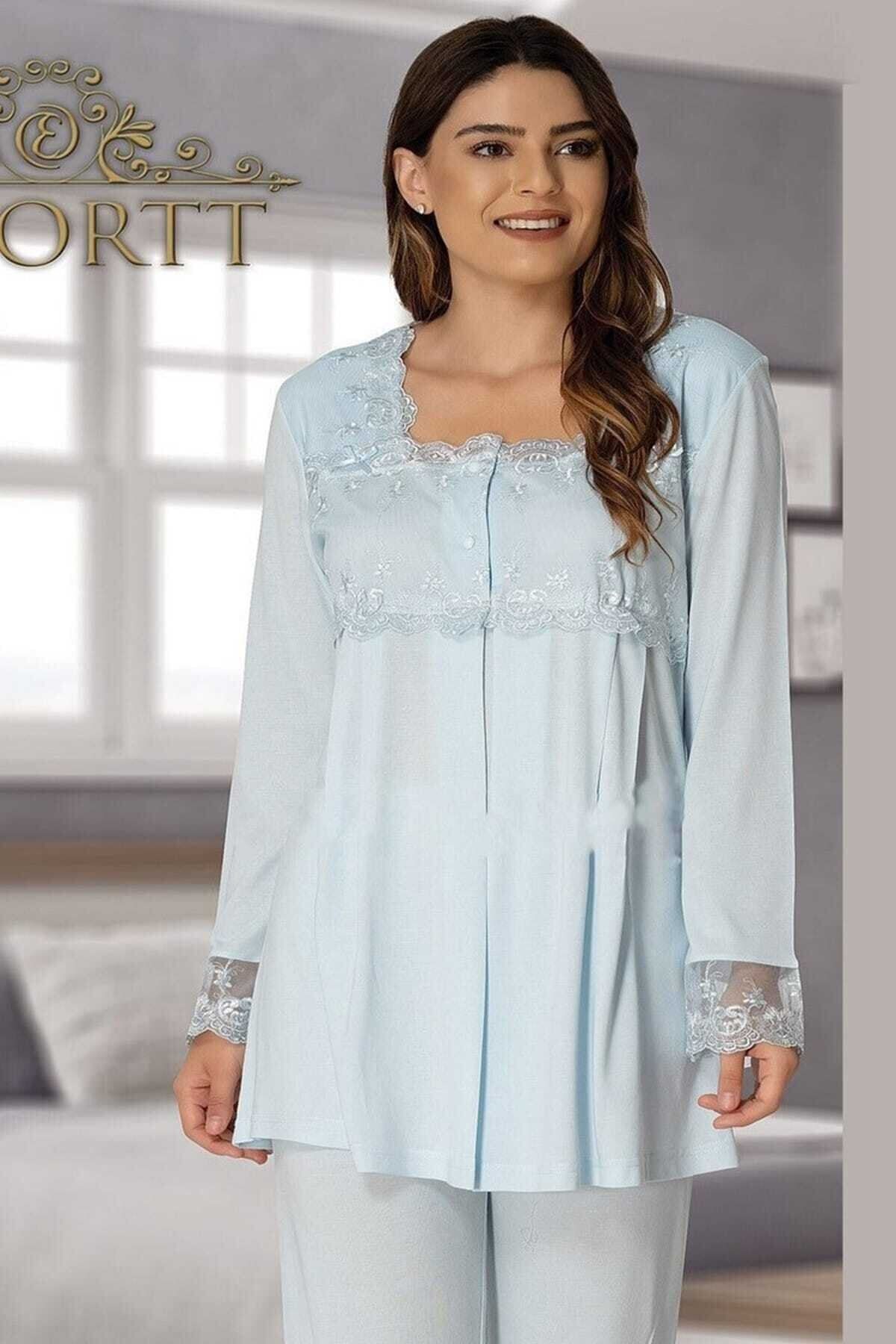 Effort Pijama Hamile Effort Lohusa Pijama Takım