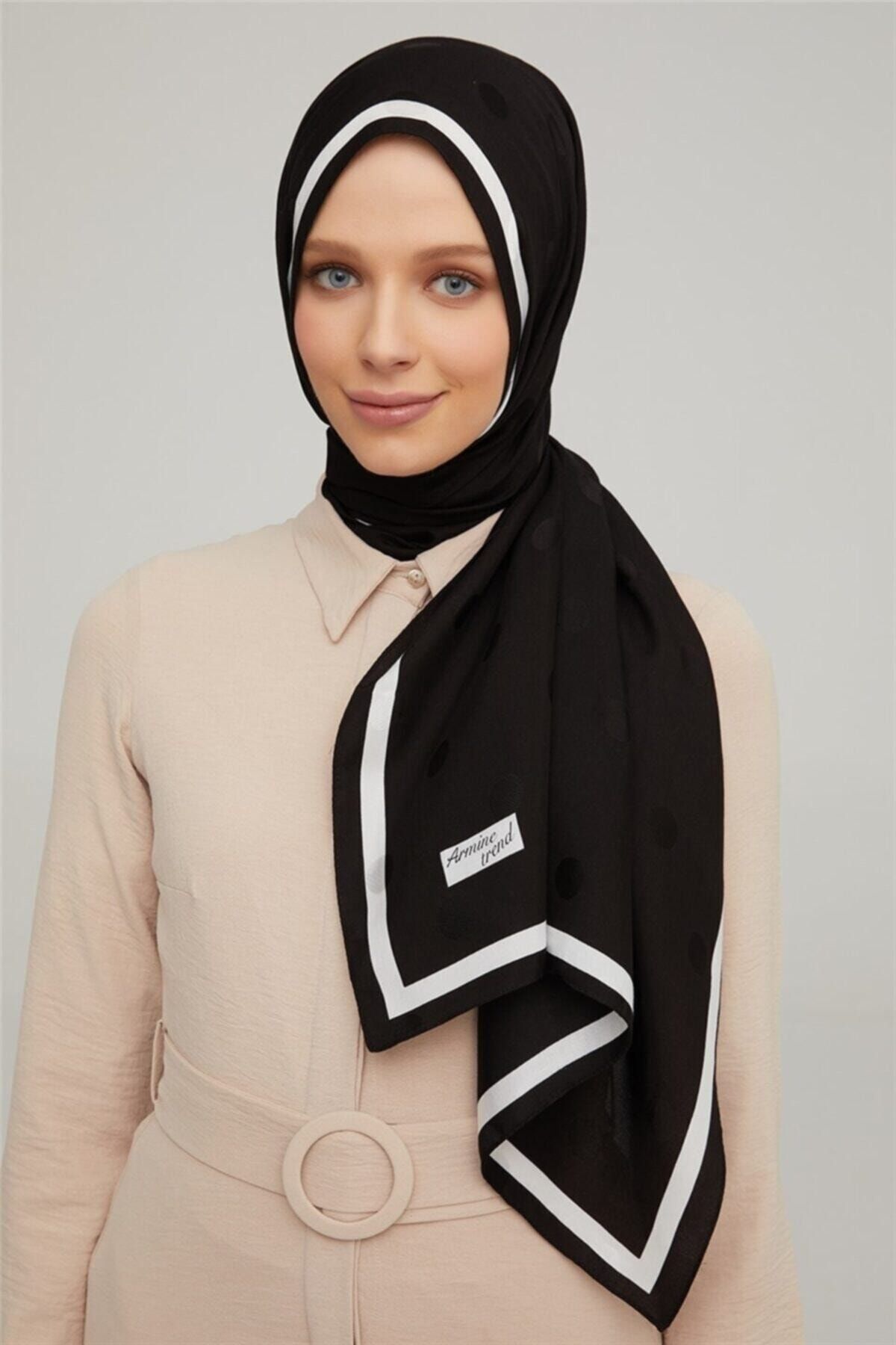 Armine Trend Violet Şal 2 Siyah