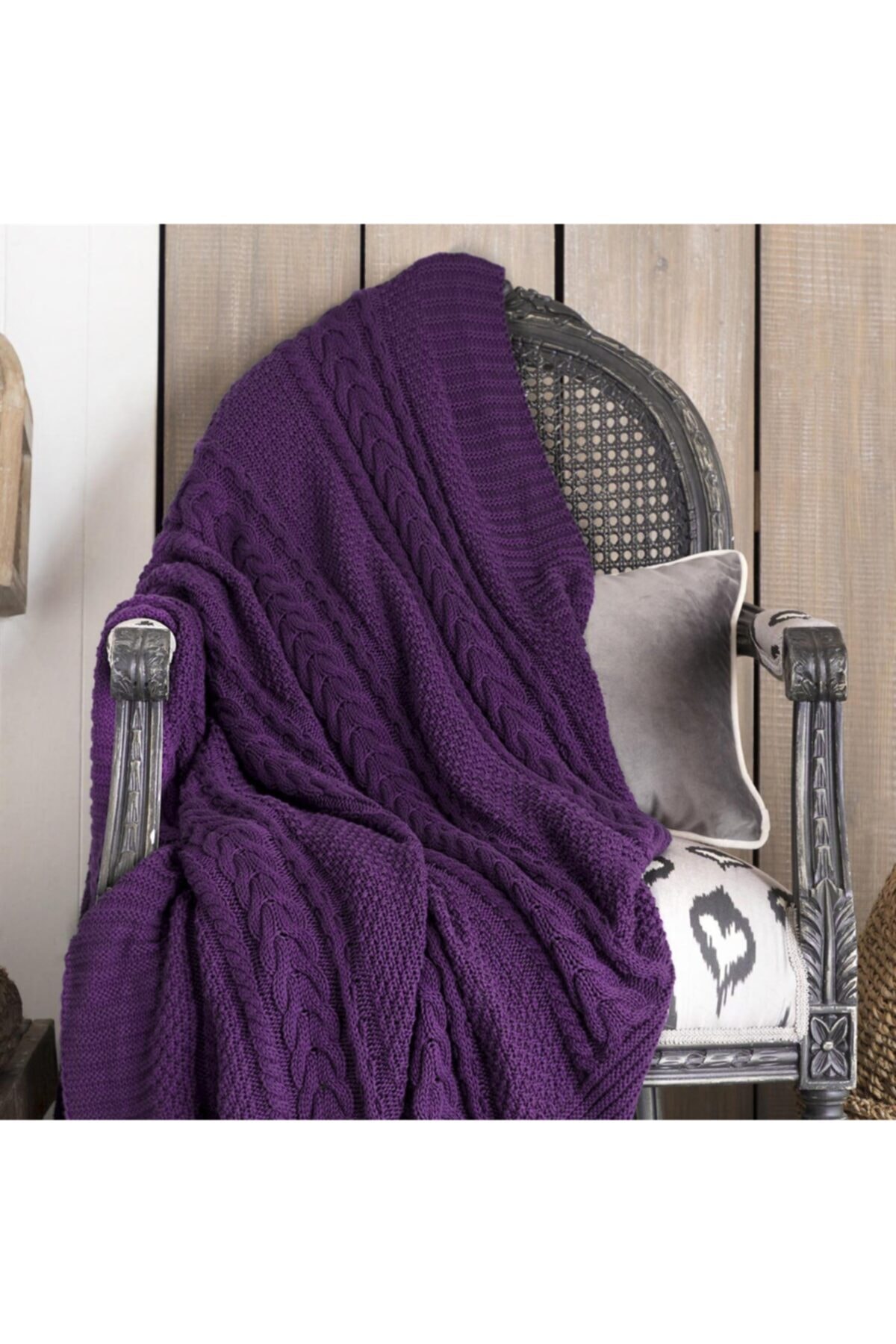 Dolce Mariee Triko Battaniye Mor