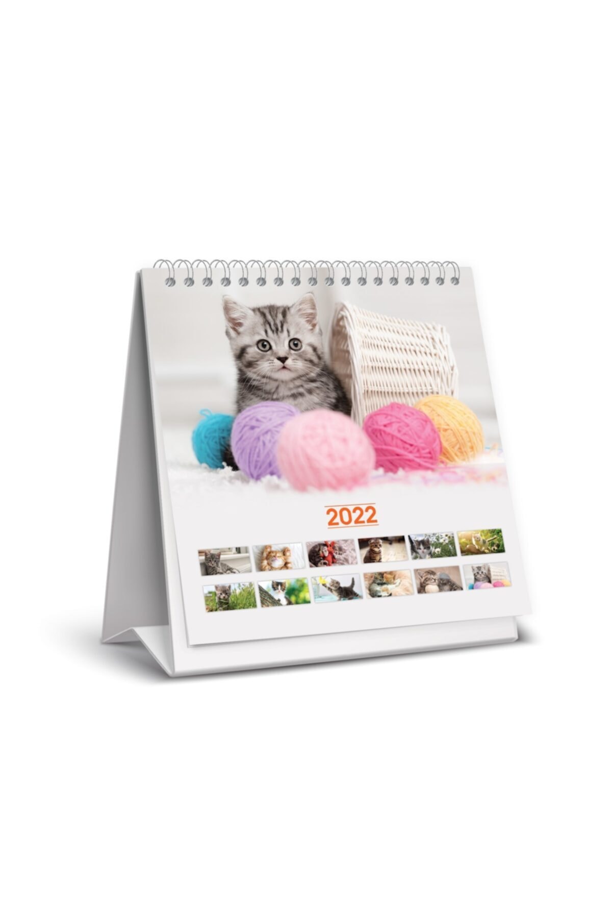Keskin Color 2022 Kare Masa Takvimi - Kediler