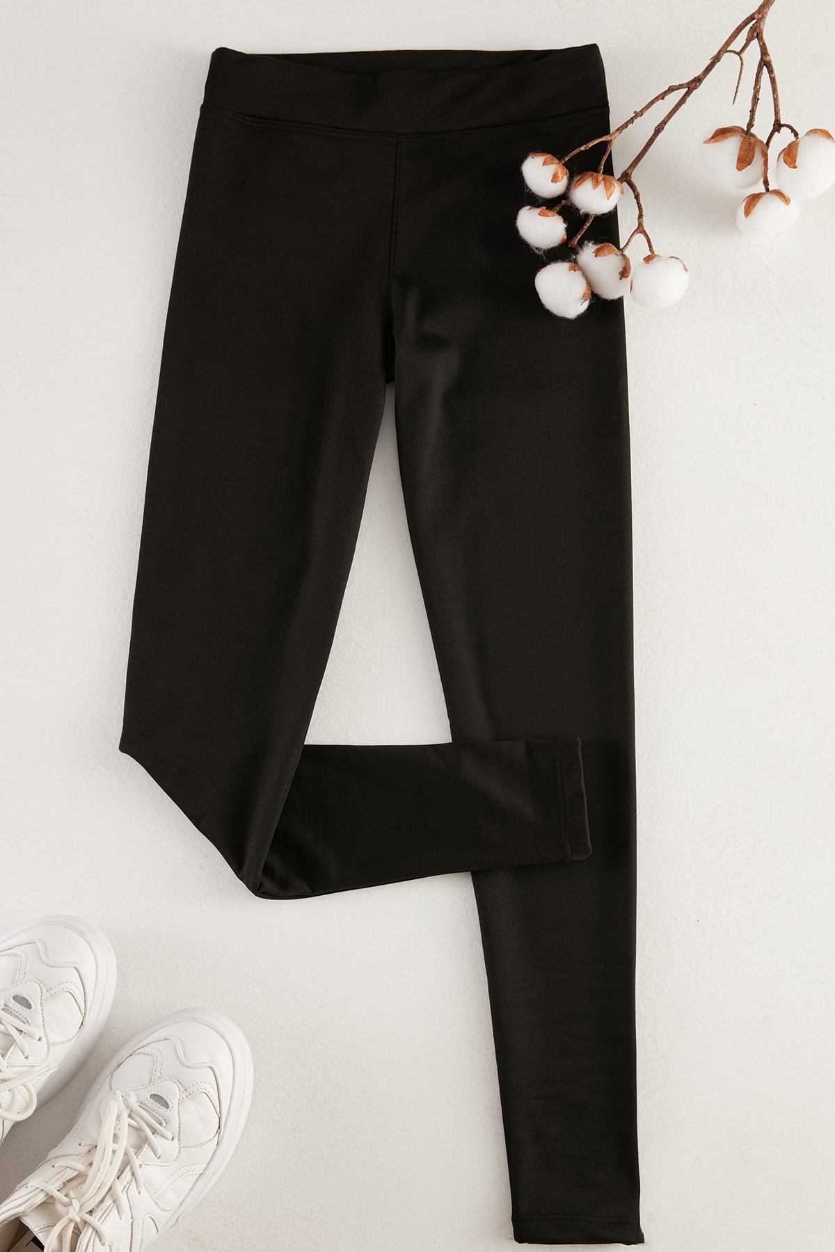 Nottis by Trendyol Siyah Termal Örme Tayt TWOAW22TA0135