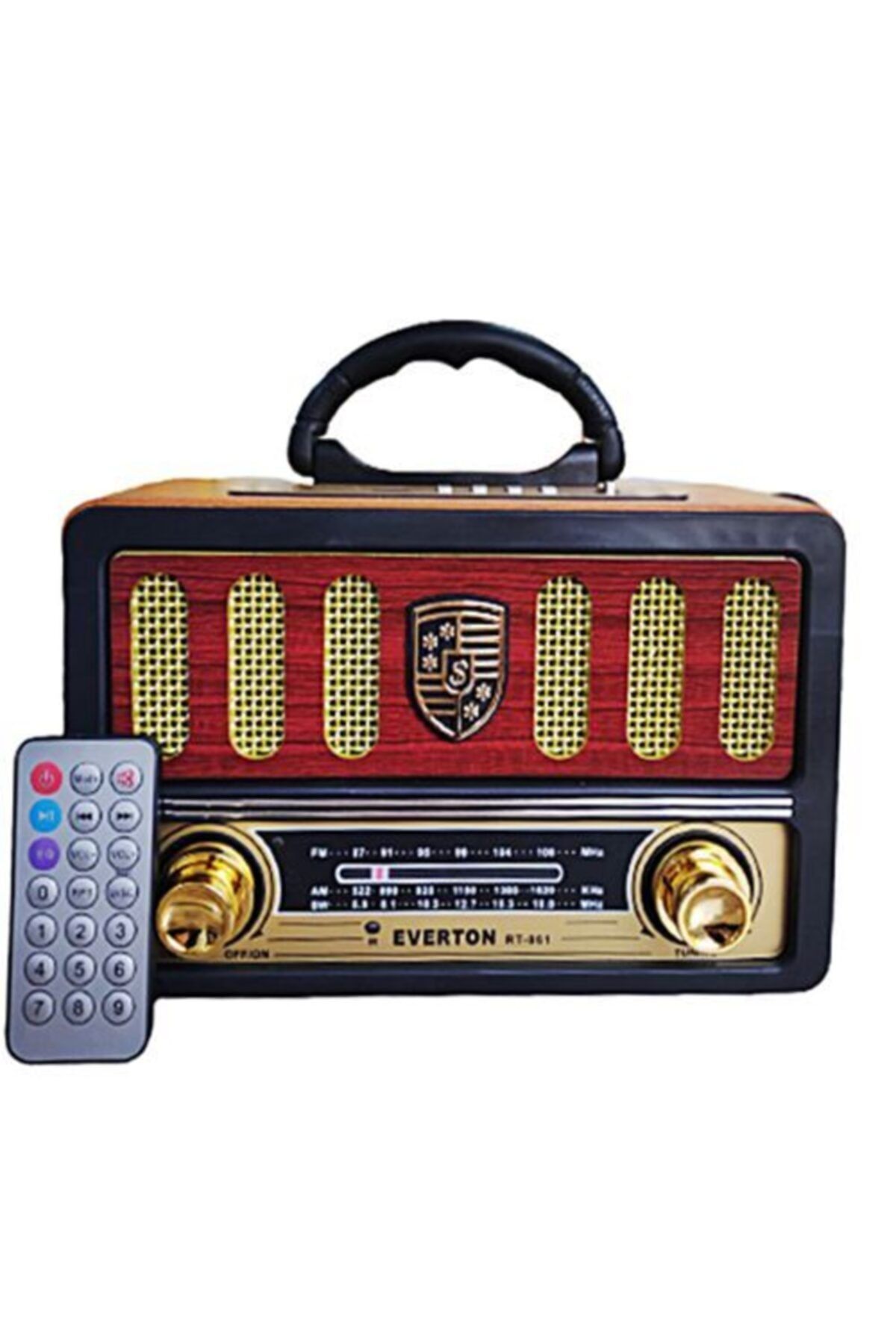 OZCMAX Everton Rt-861 Bt Usb Sd Fm Bluetooth Şarjlı Nostaljik Radyo