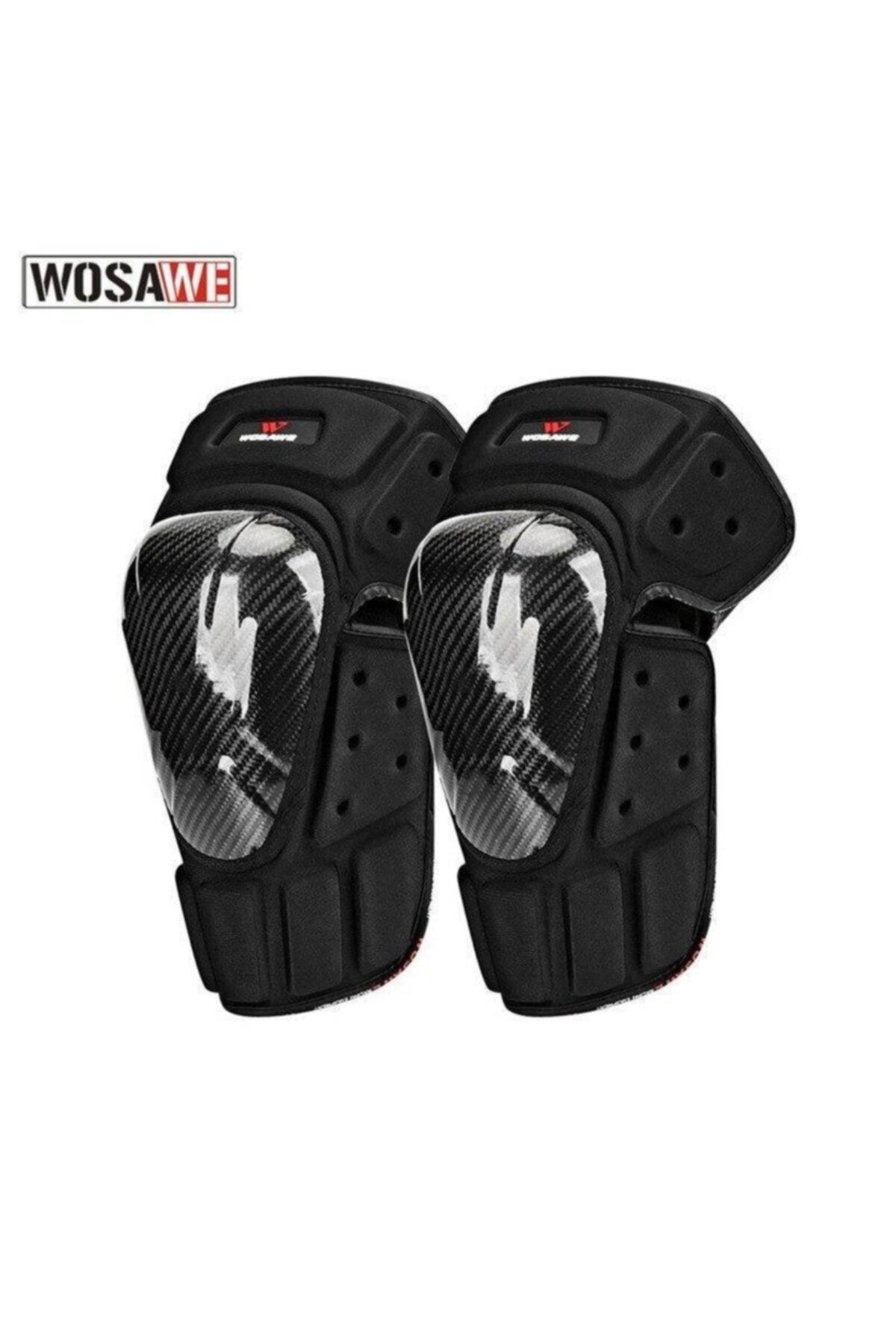 WOSAWE Karbon Fiber Yarış Kaykay Spor Paten Koşu Bisiklet Ve Motosiklet Bacak Ve Diz Koruma-dizlik