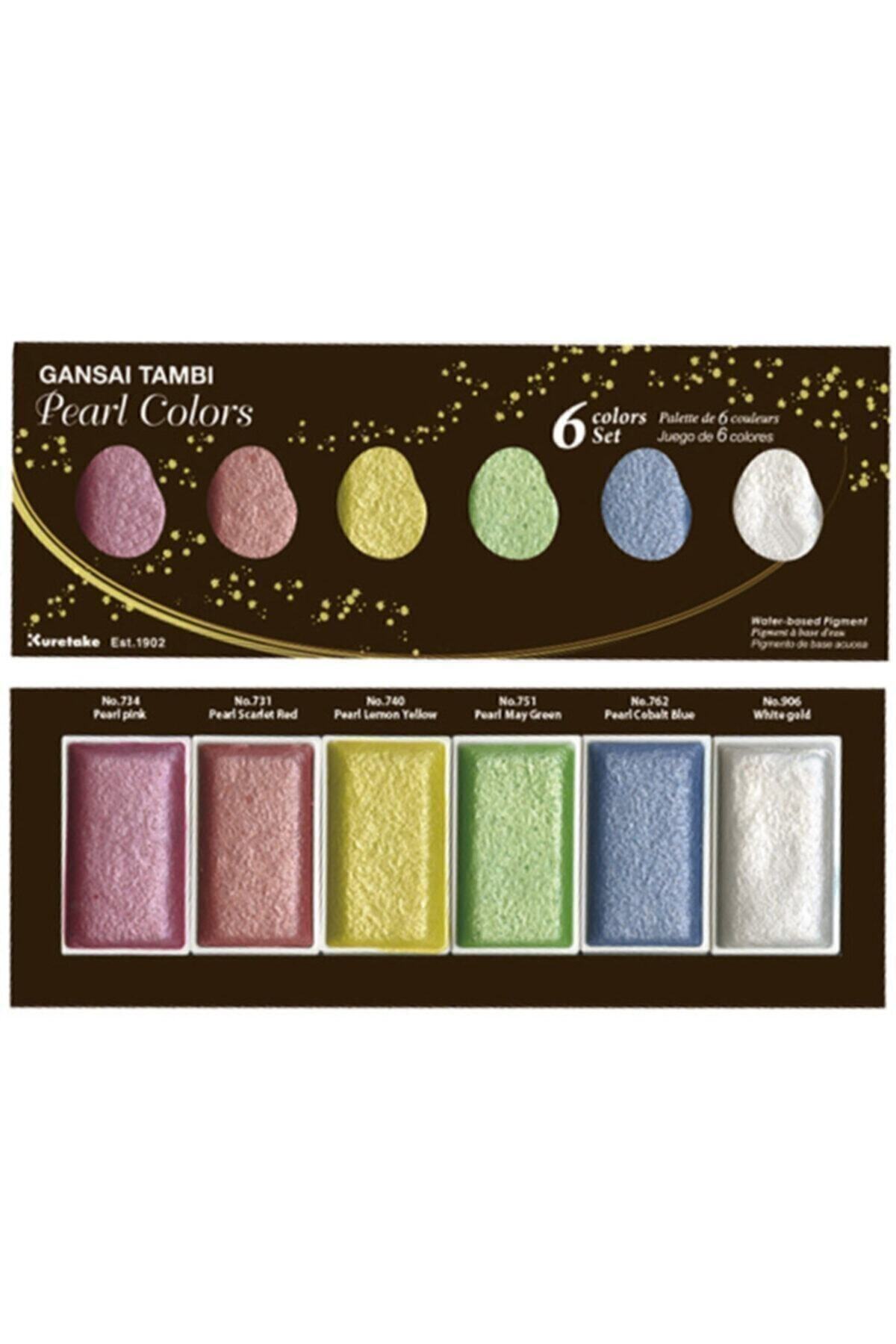 Zig Kuretake Gansaı Tambı Pearl Colors Suluboya 6 Renk