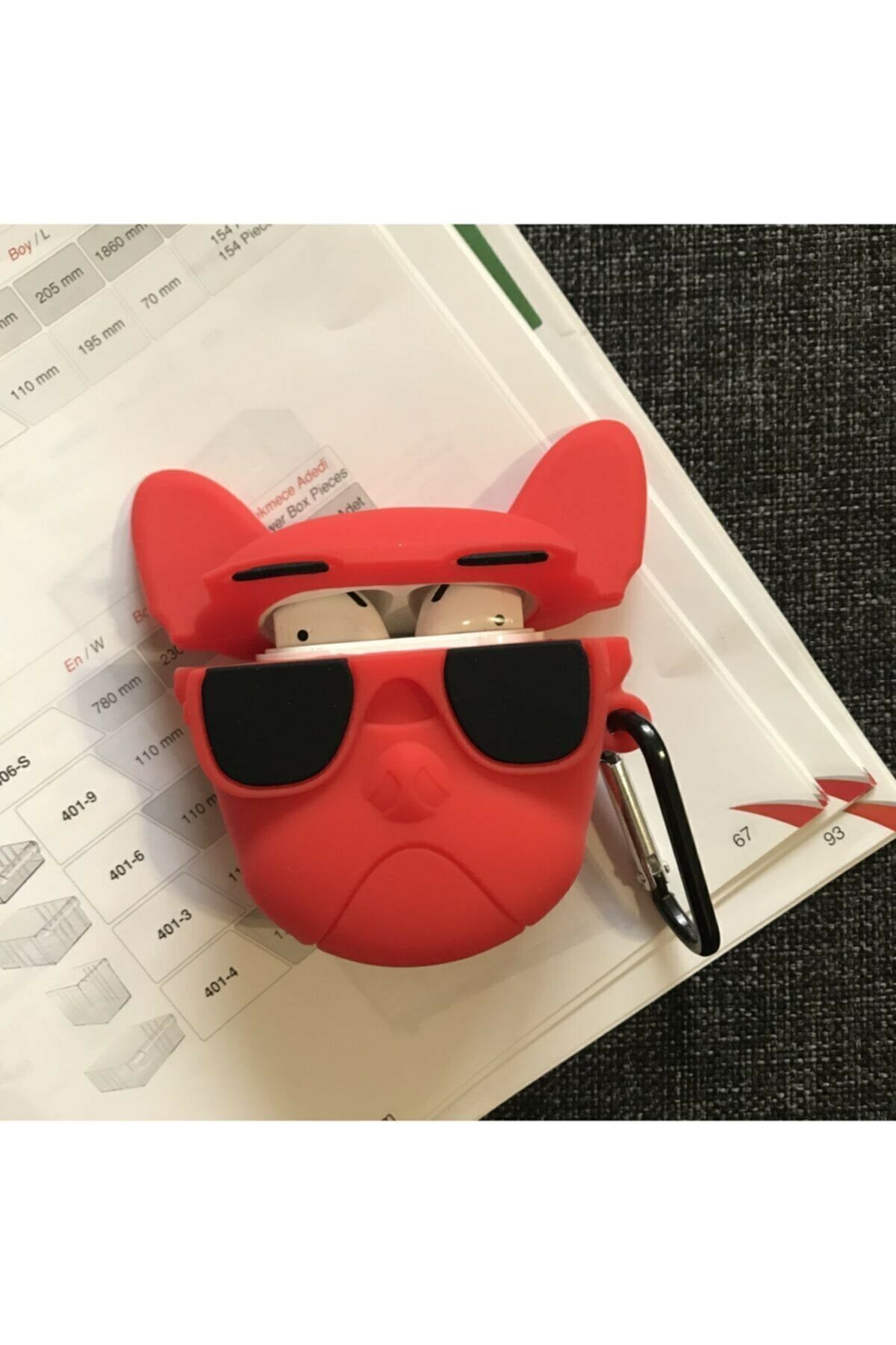 casebyfashion Sevimli Silikon Airpods 1-2 Nesil Uyumlu Kılıf