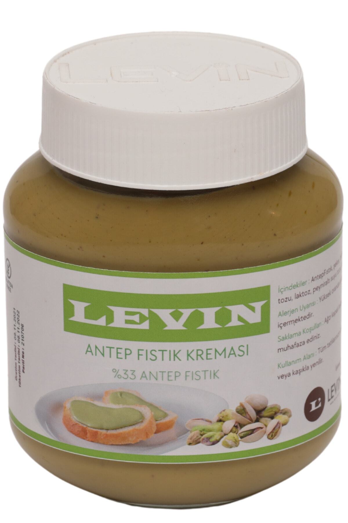 LEVİN Antep Fıstık Kreması %33 Antep Fıstık (doğal) 350gr Cam Kavanoz