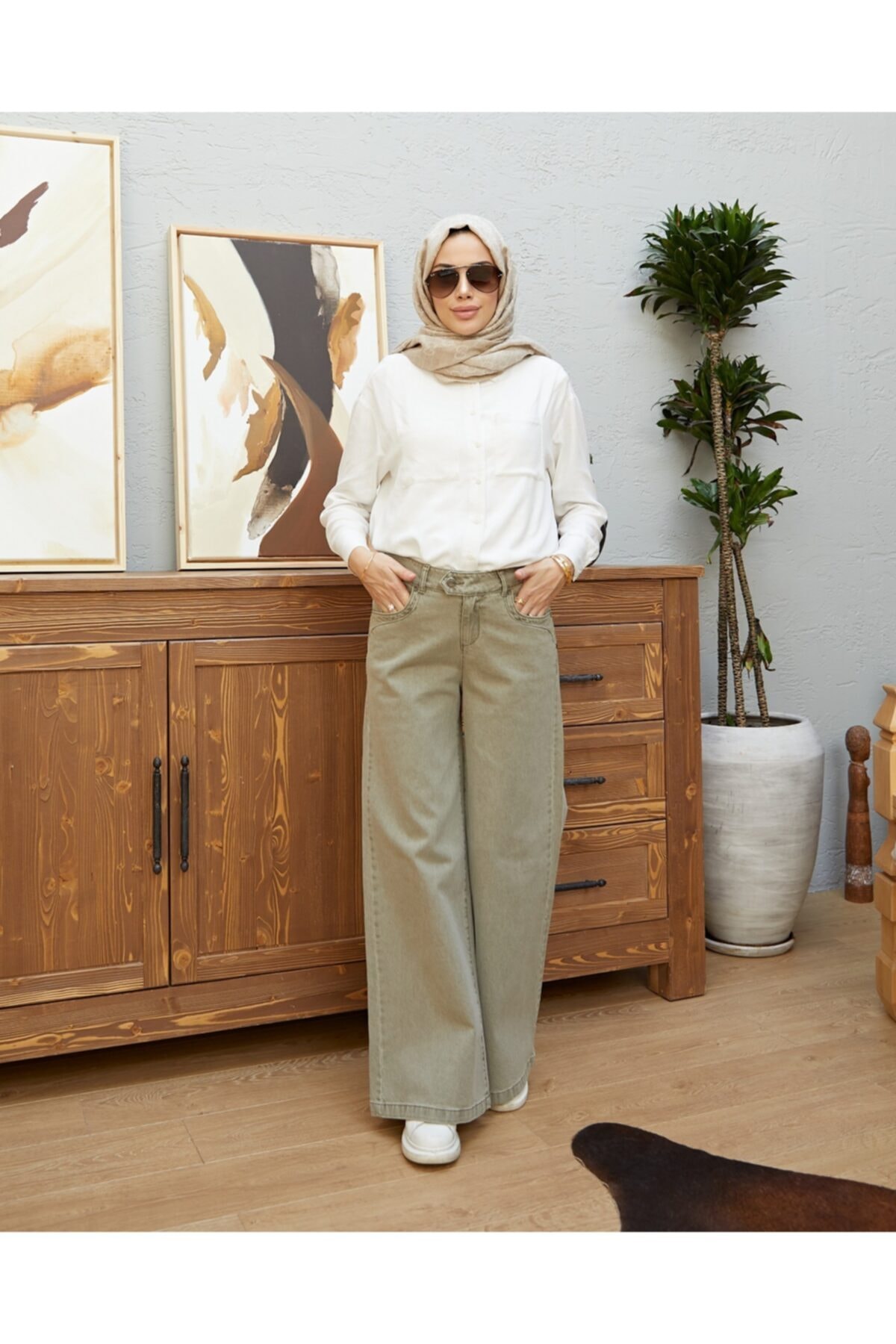 Neways Kot Pantolon Haki 1067