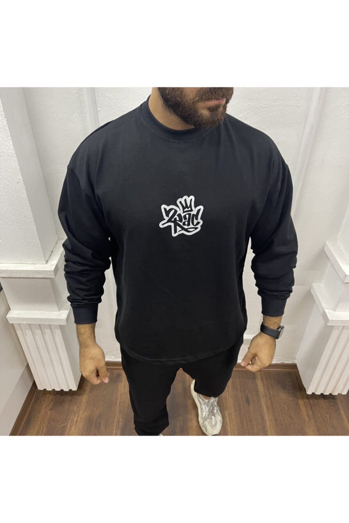 YONEZ MODA Baskılı Oversize Sweat