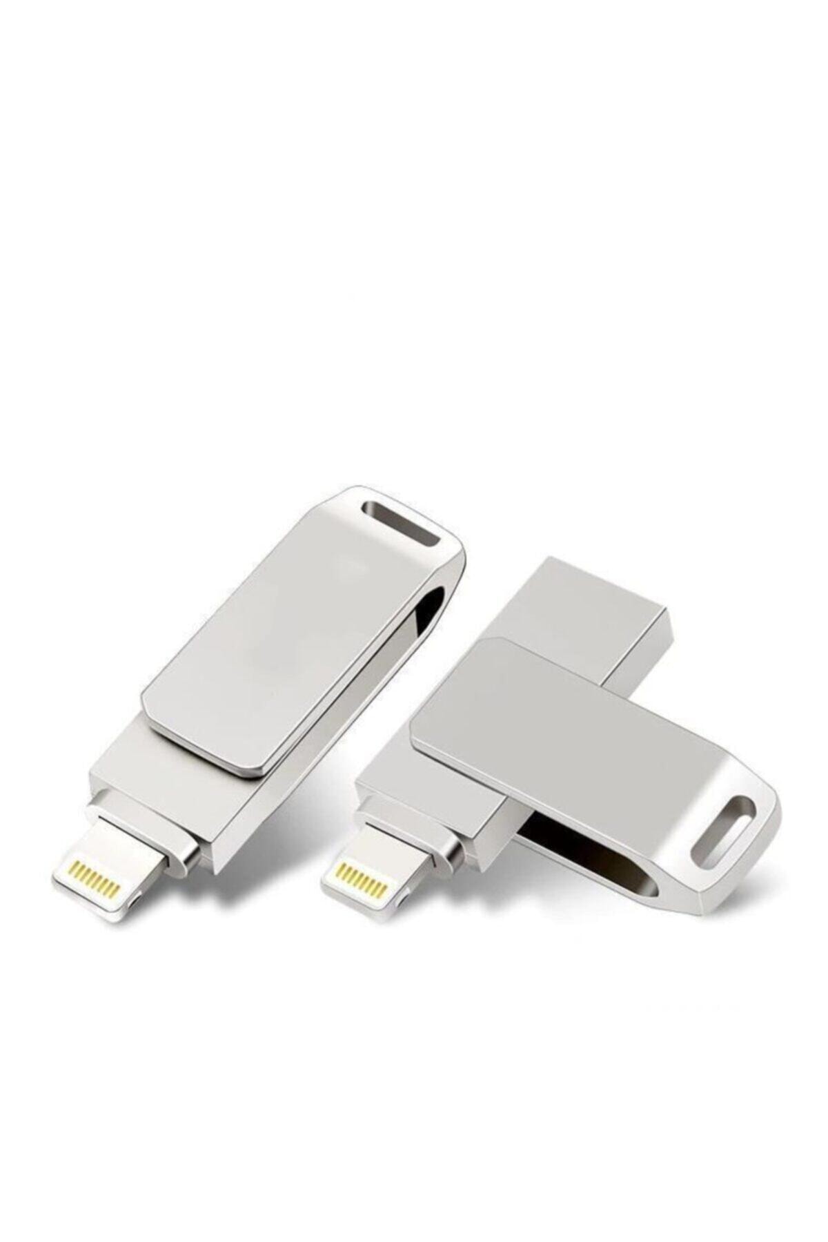 Aksesuarbizde Metal 3.0 64 Gb Iphone Lightning Usb Ipad I-Flash Otg Flaş Bellek