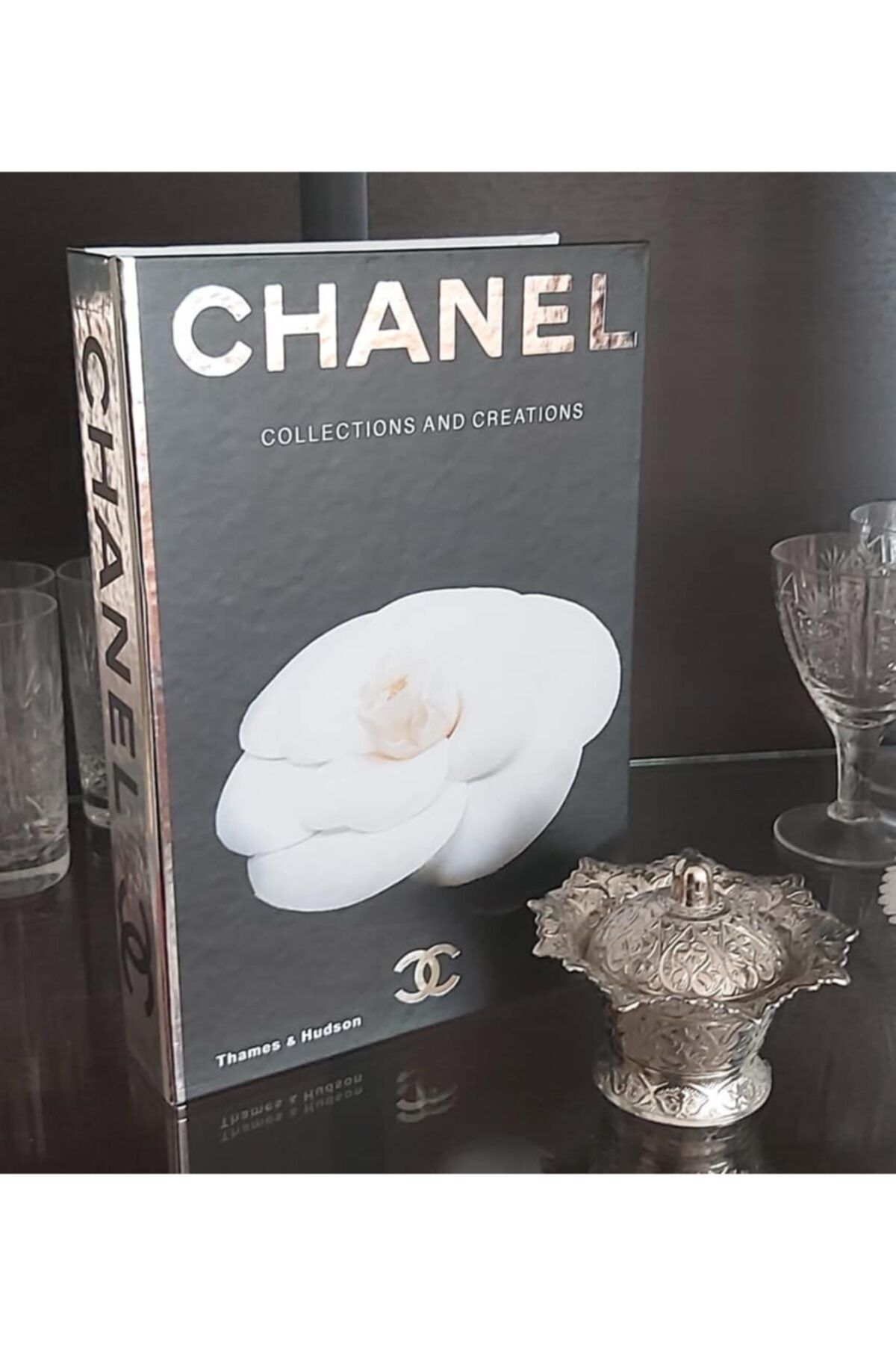 Katre Trade Mukavva Kutu Chanel Dekoratif Kitap Kutusu