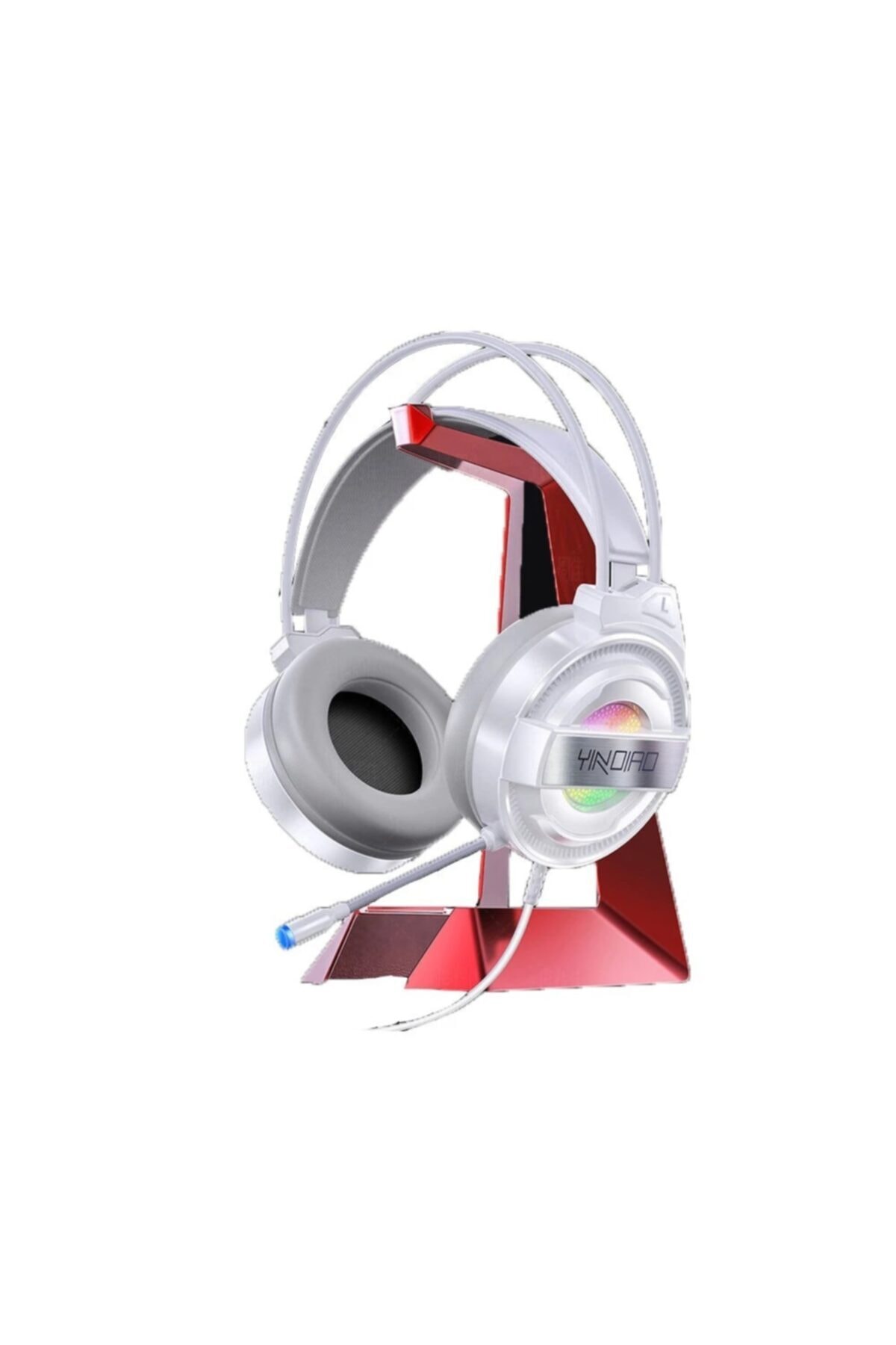 YINDIAO Q3 Usb Kablolu E-spor Oyuncu Kulaklığı Mikrofonlu Ve Rgb Işıklı