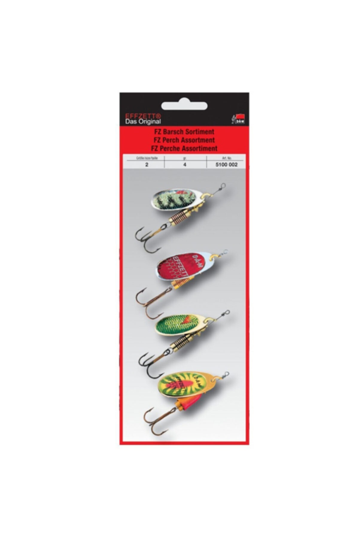 elifeoutdoor Dam 5100002 Effzett Perch-levrek 4lü Döner Kaşık Set 4 Gr