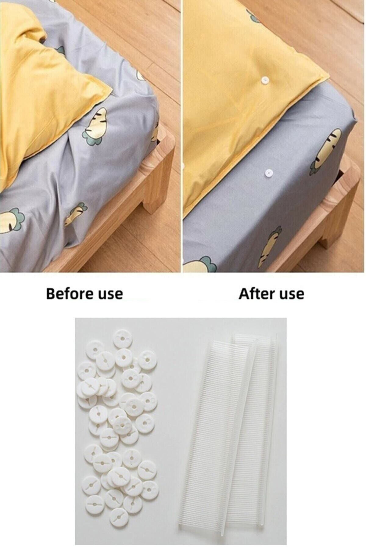 Tuana's Beauty Yorgan Kılıfı Sabitleme Nevresim Klips Takımı Pulları Ve Kılçıkları Yedek (iğnesiz)